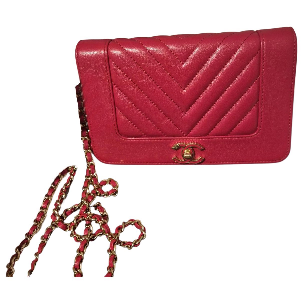 Trendy CC Wallet on Chain leather crossbody bag