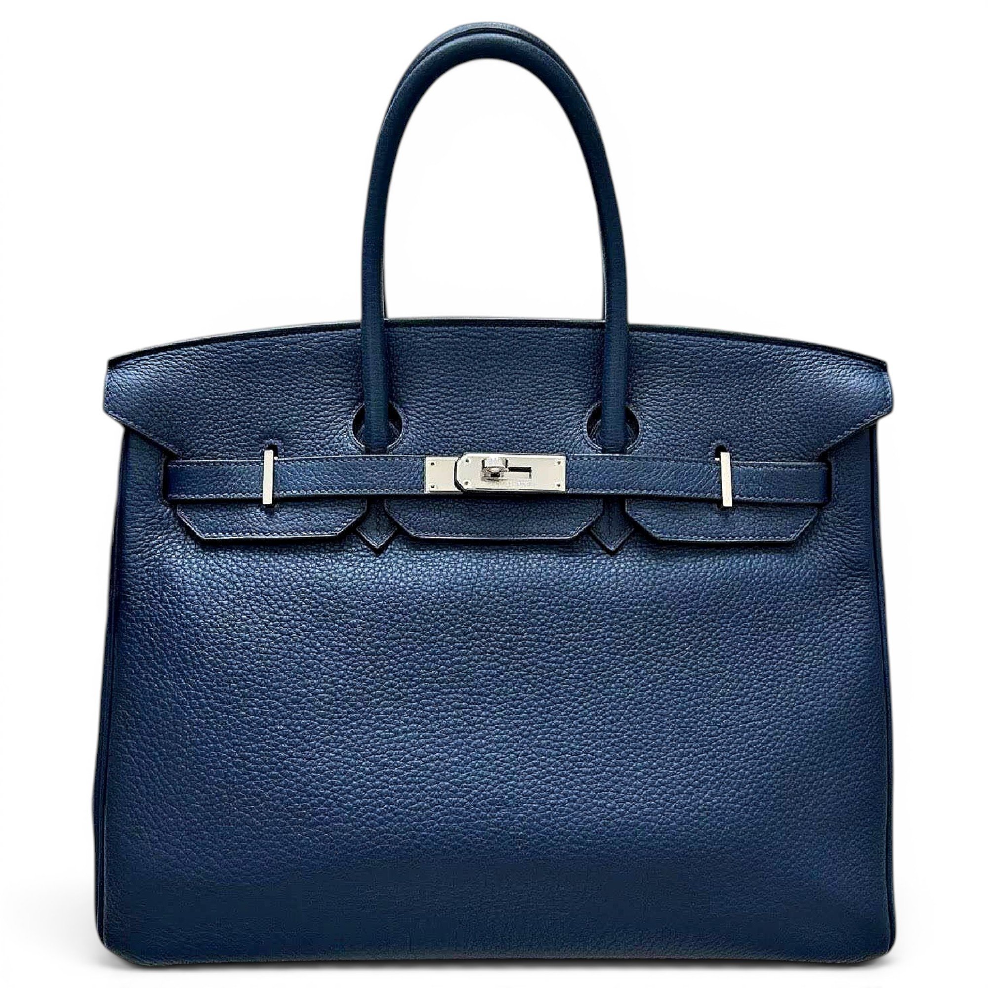 Birkin 35 leather handbag