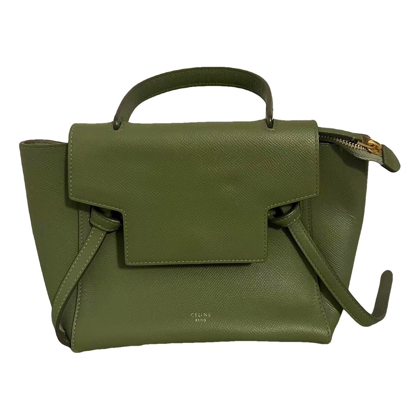 Belt leather handbag