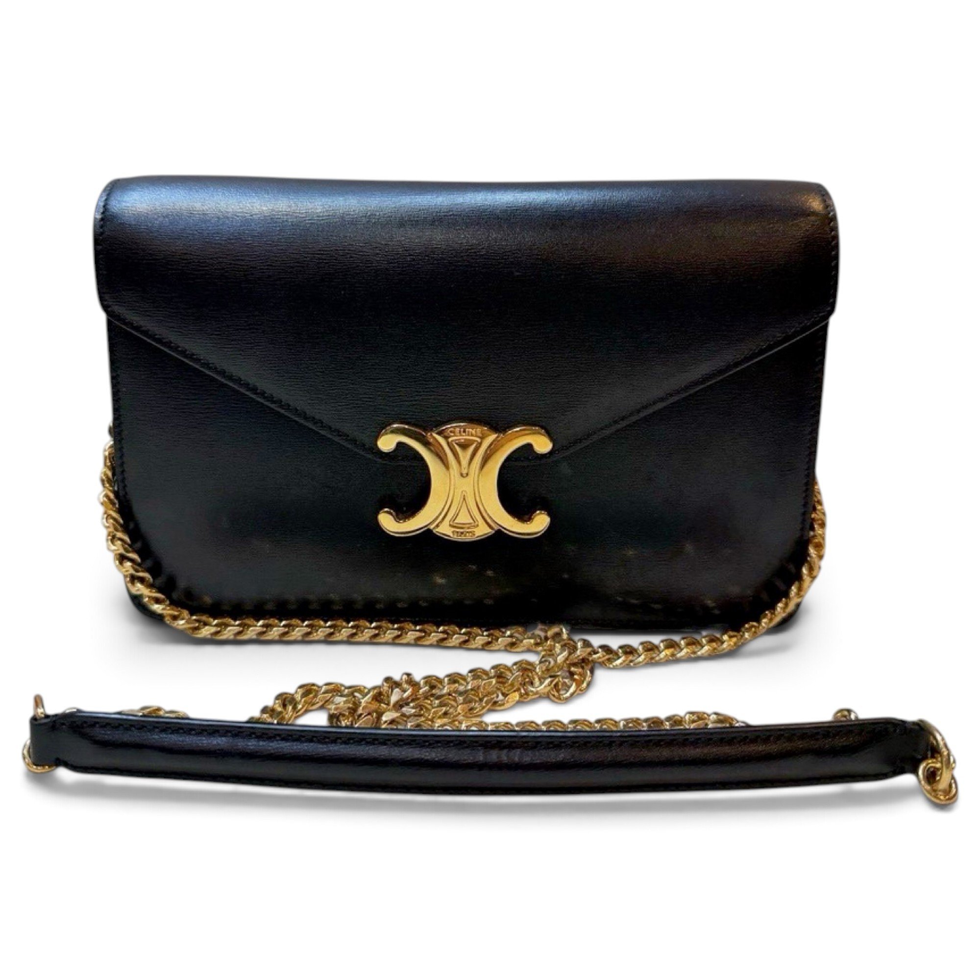 Triomphe leather crossbody bag