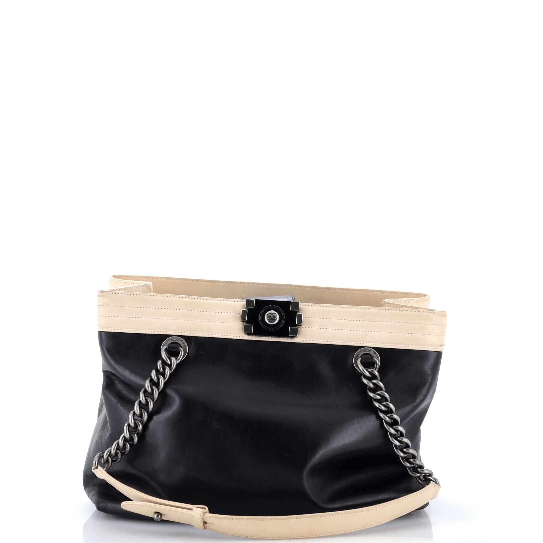 Boy Shopping Tote Glazed Calfskin Small