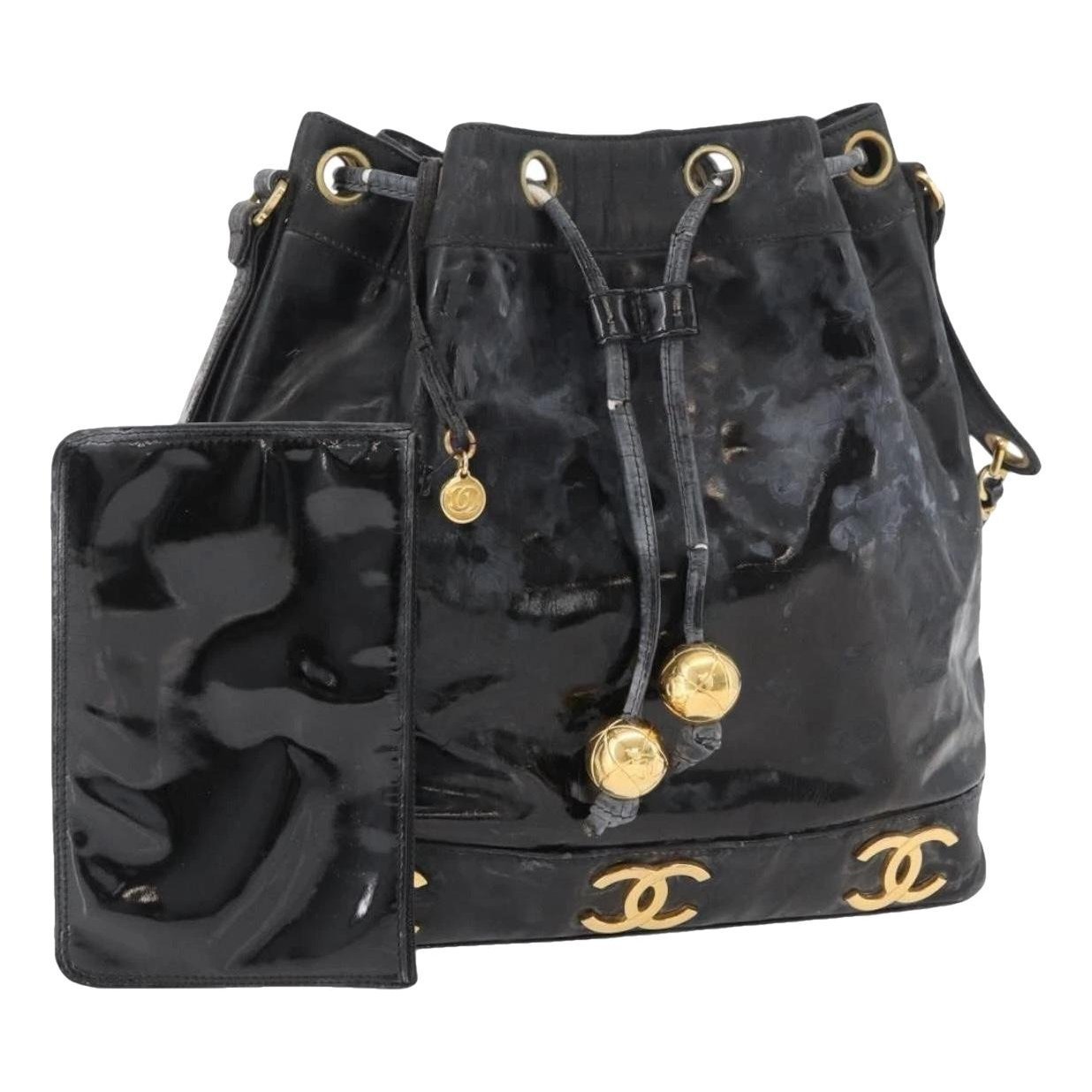 Patent leather handbag