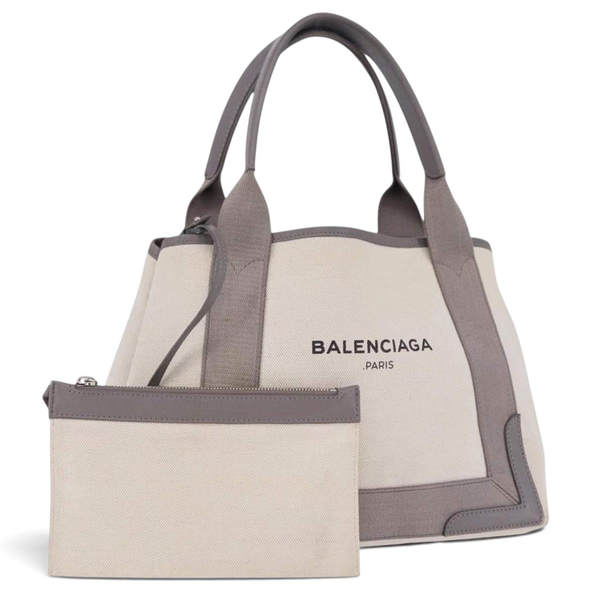 Balenciaga Navy cabas cloth handbag