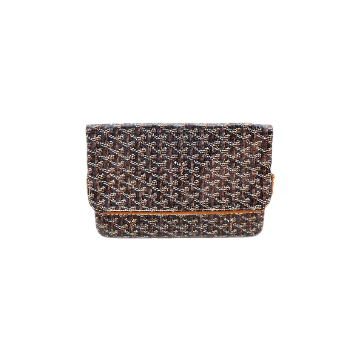 Leather clutch bag