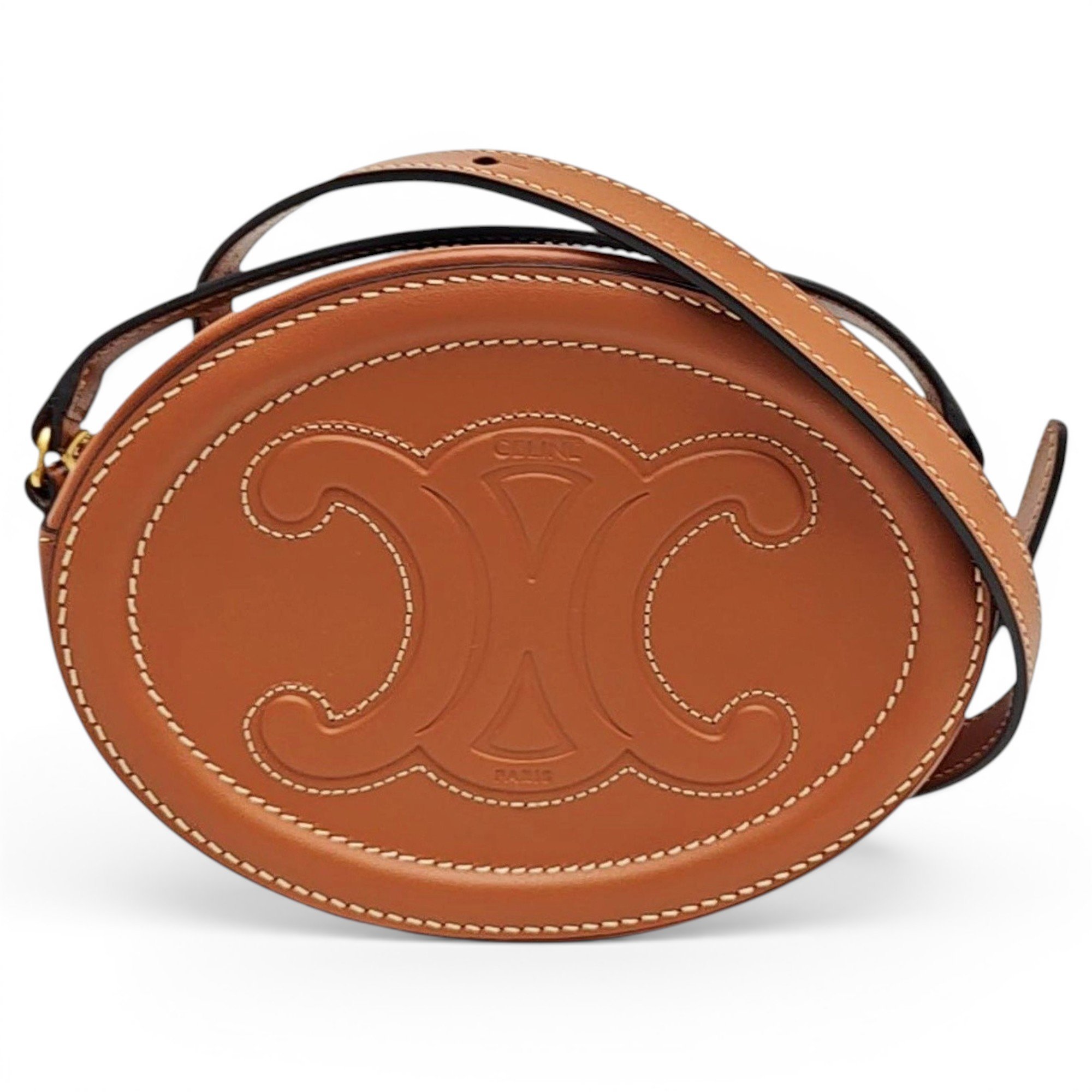 Triomphe leather handbag