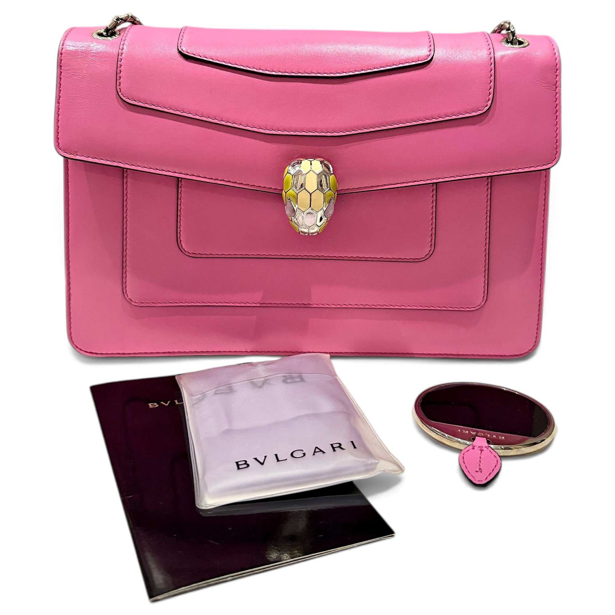 Bvlgari Serpenti leather handbag