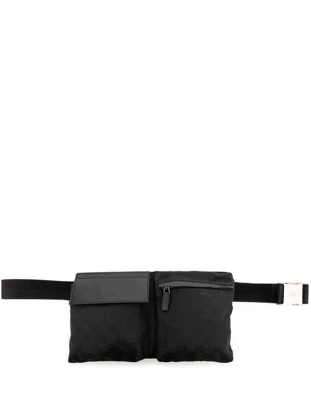 2000-2015 GG Canvas Double Pocket belt bag
