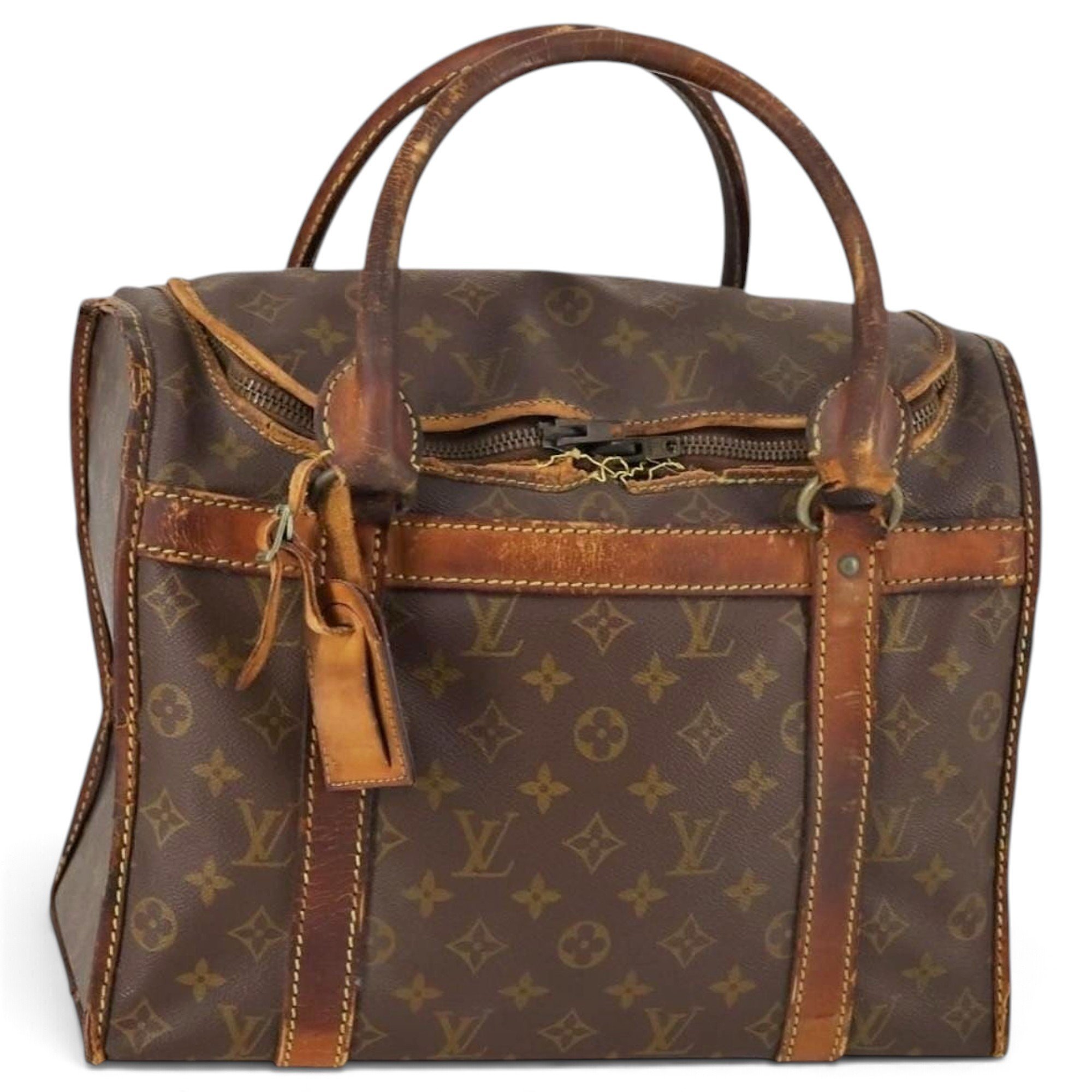 Leather bowling bag