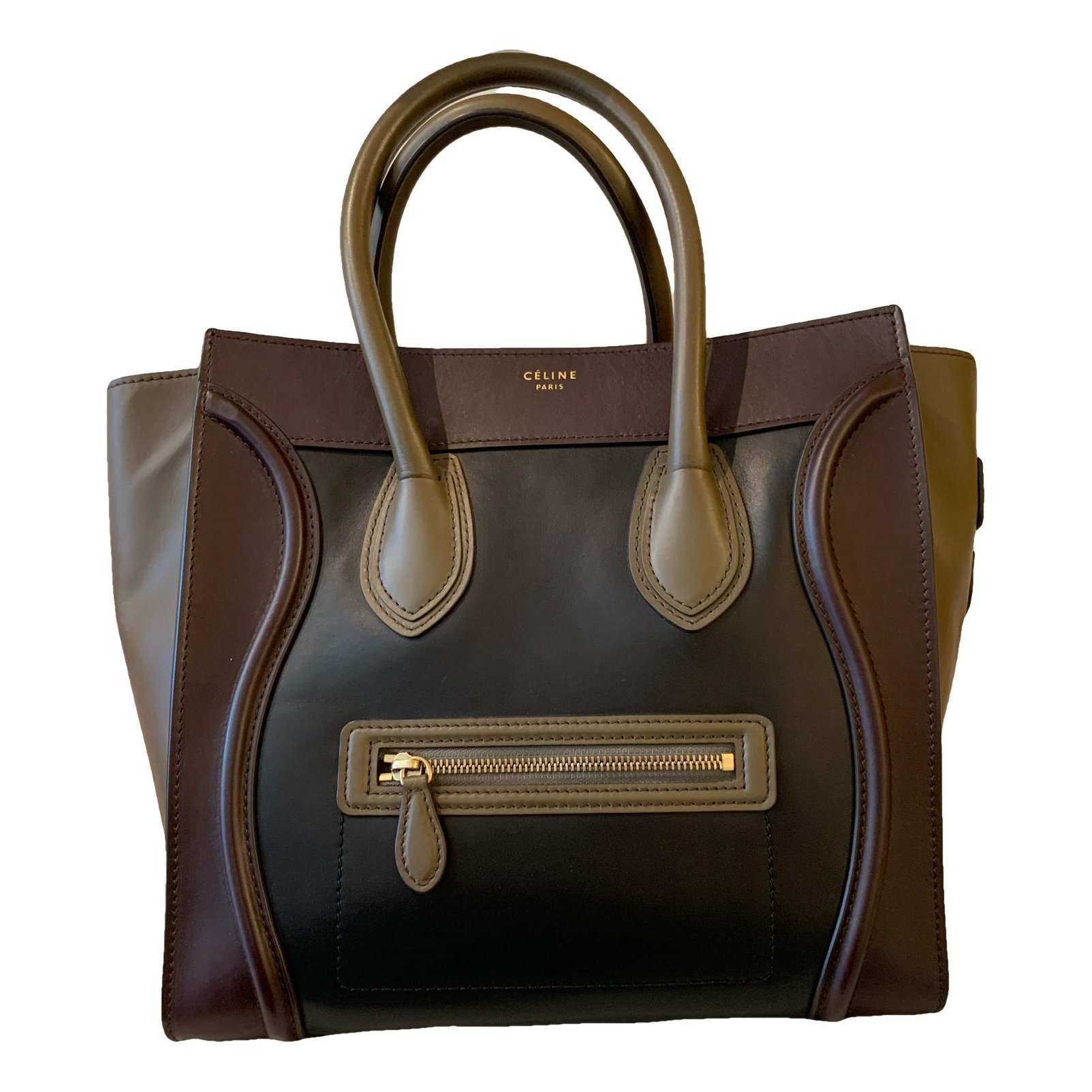 Luggage leather handbag