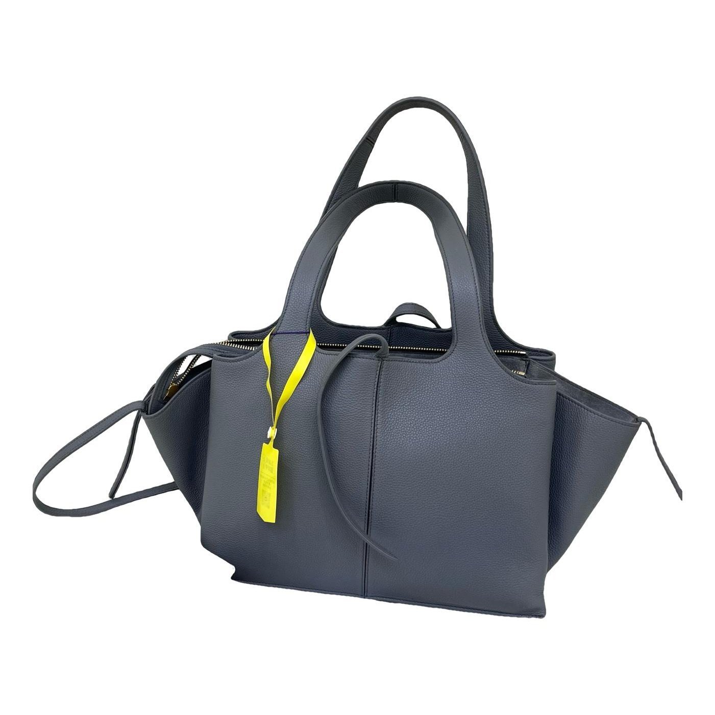 Tri-Fold leather handbag