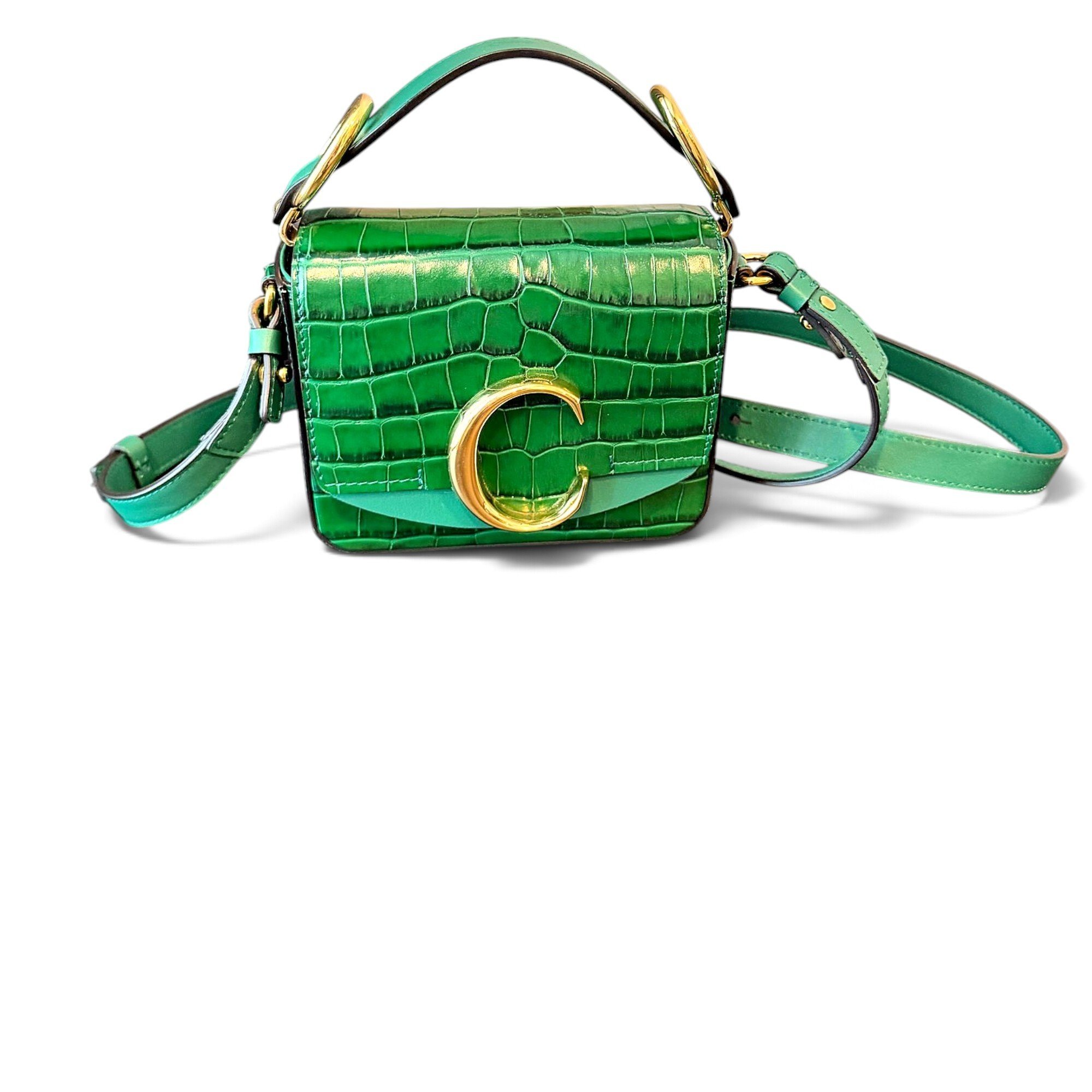 C leather crossbody bag