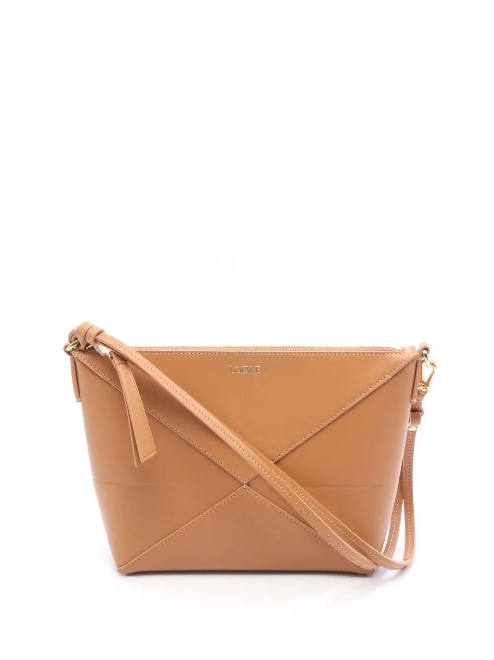 2024 Shiny Nappa Puzzle Fold Pouch shoulder bag