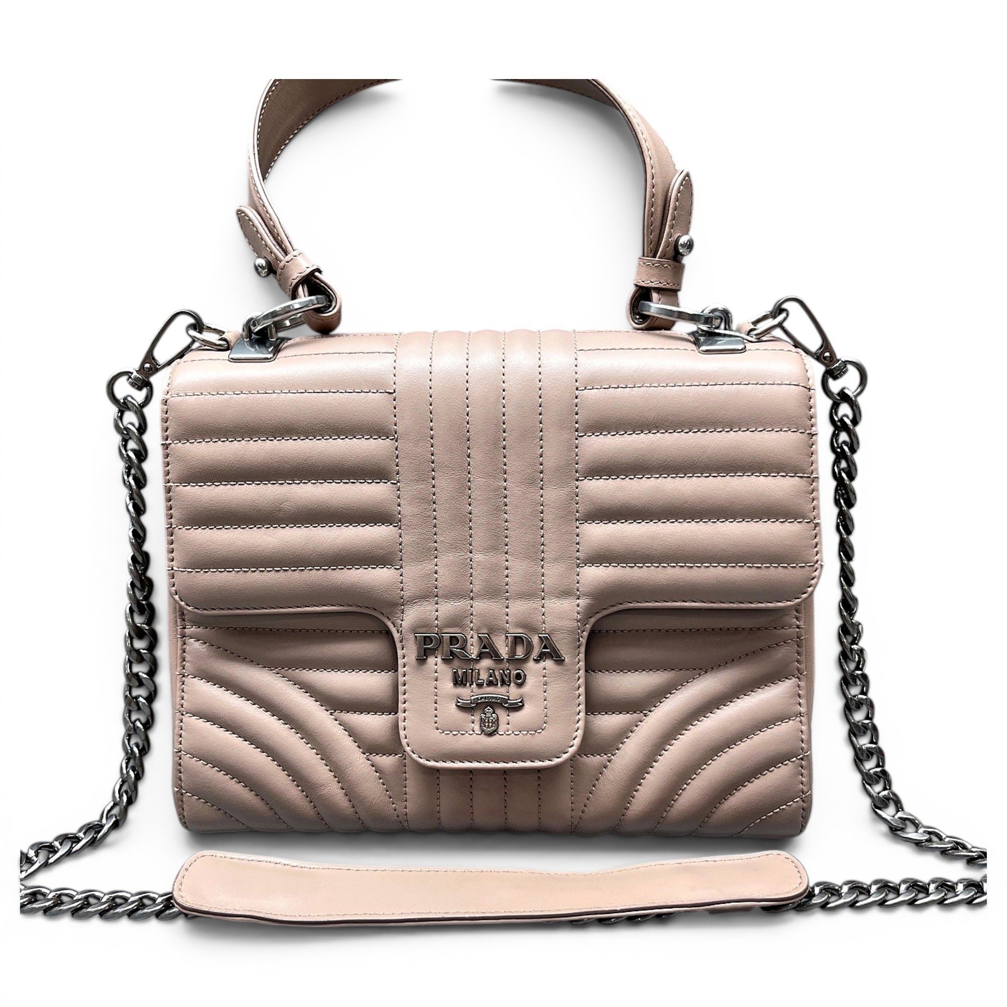 Diagramme leather handbag