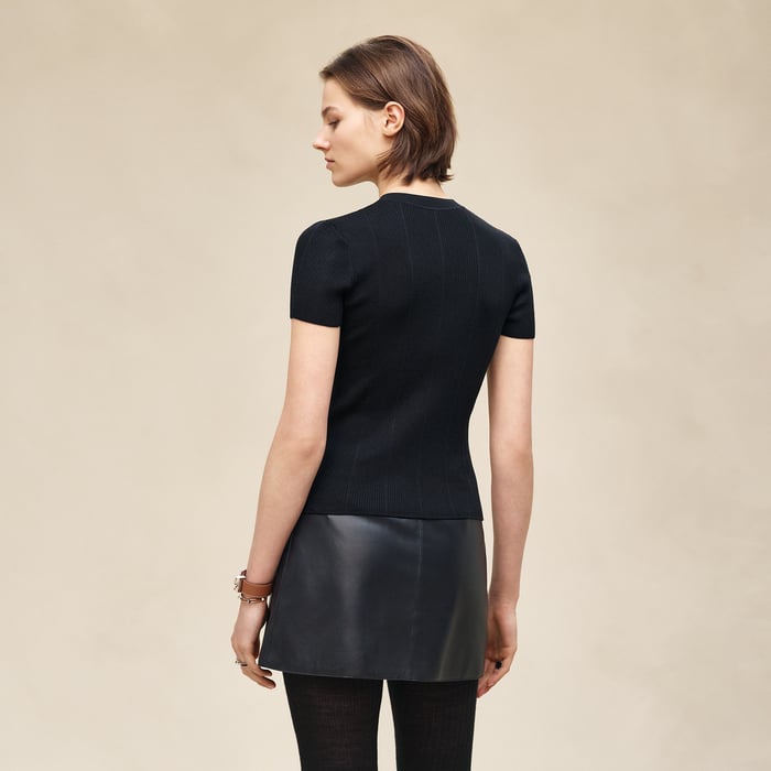 Bleu Noir Short-sleeve Sweater