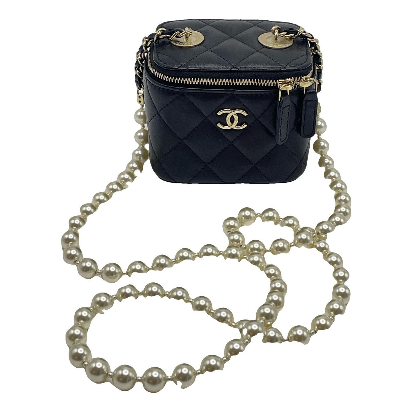 Trendy CC Vanity leather handbag