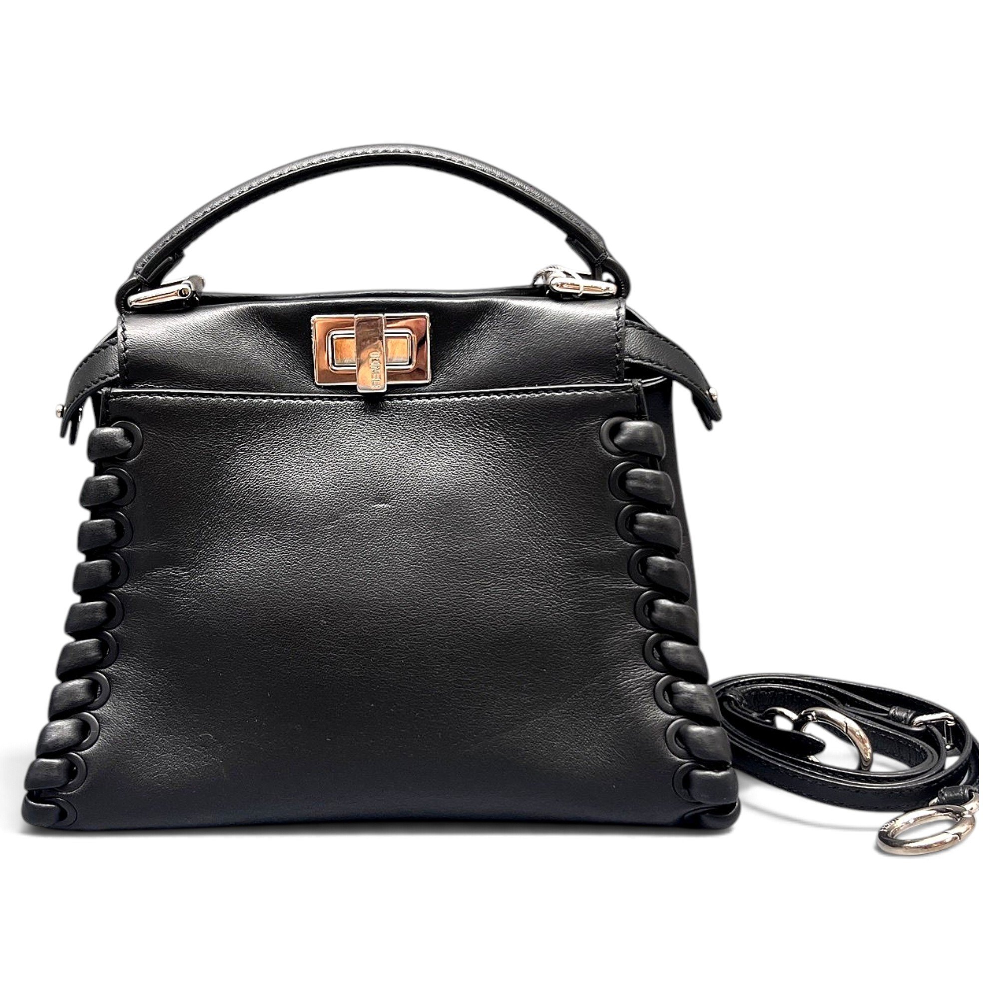 Peekaboo leather handbag