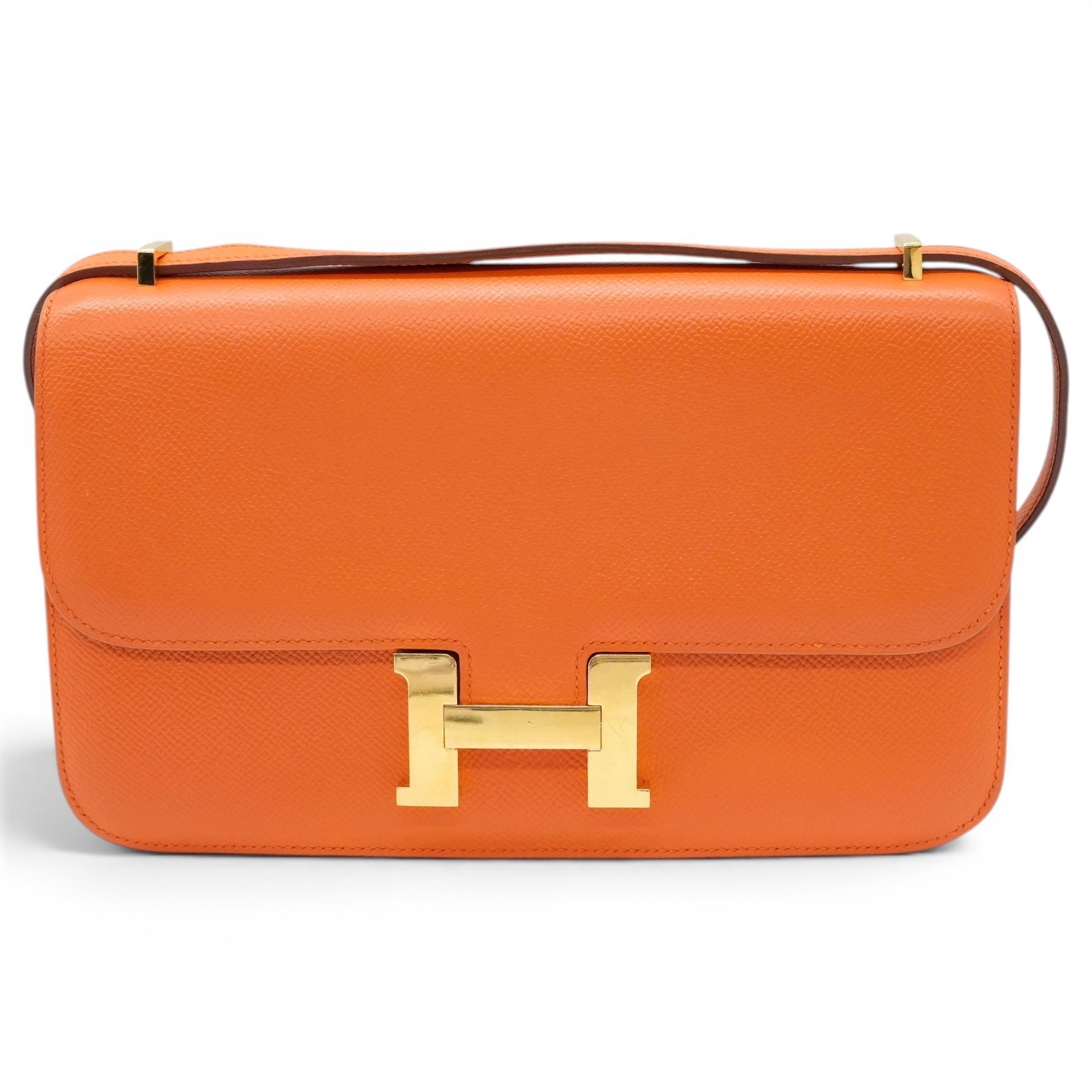Hermes Constance Handbag Gold 5367