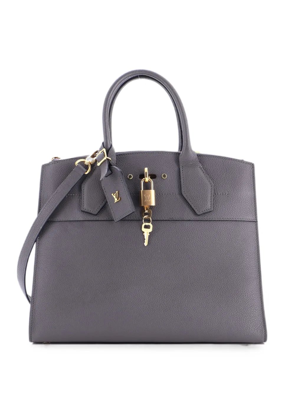 Louis Vuitton City Steamer Handbag Leather MM tote bag