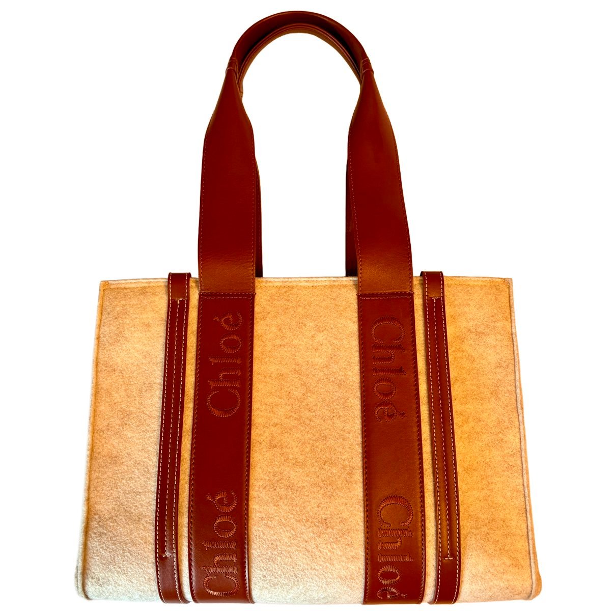 Chloe Woody wool tote
