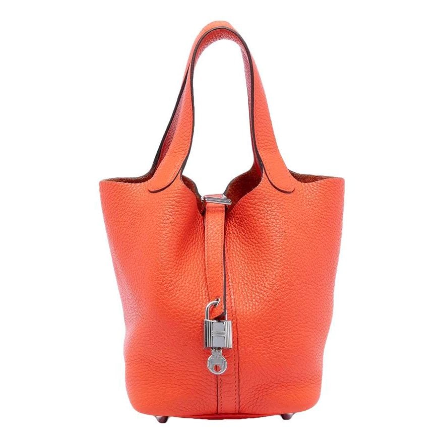 Hermes Picotin leather handbag