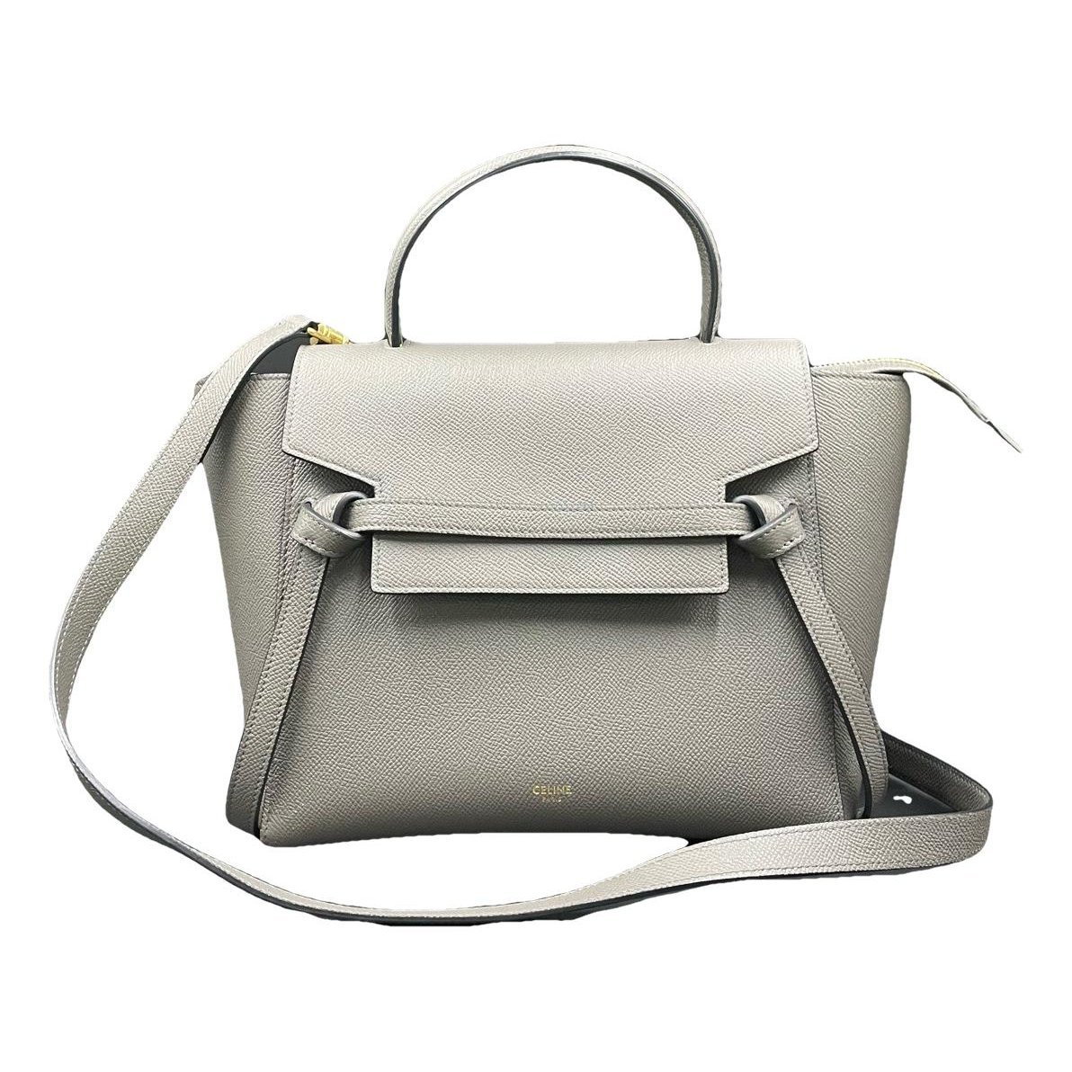 Belt leather handbag