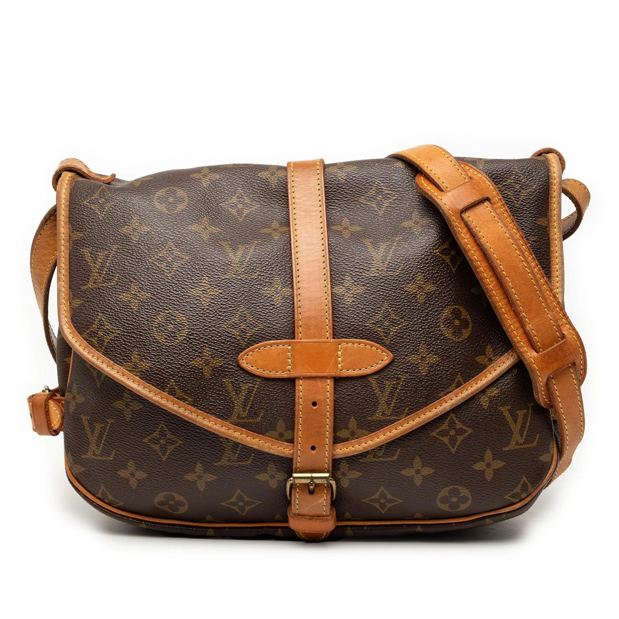 Louis Vuitton Saumur cloth handbag
