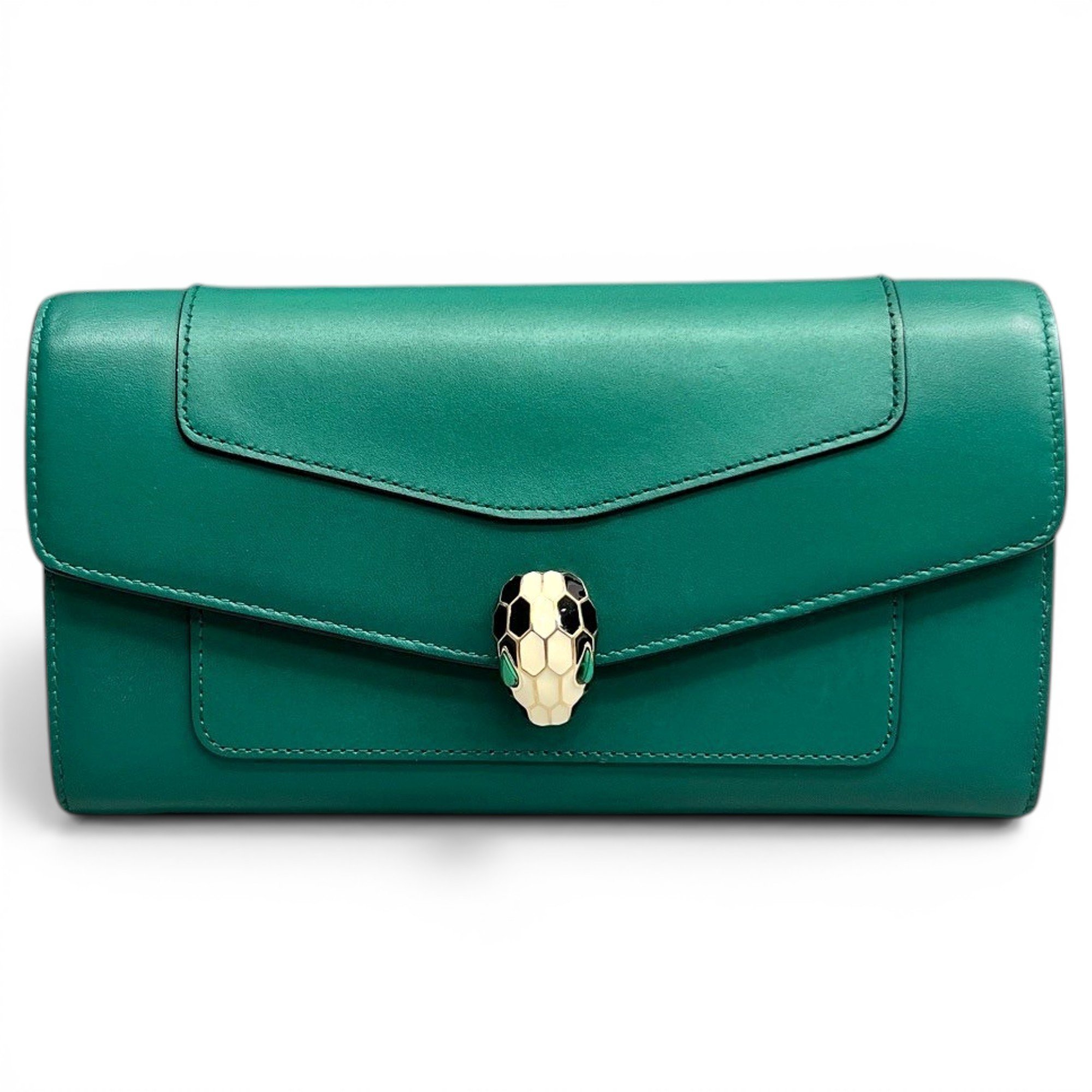 Serpenti leather handbag