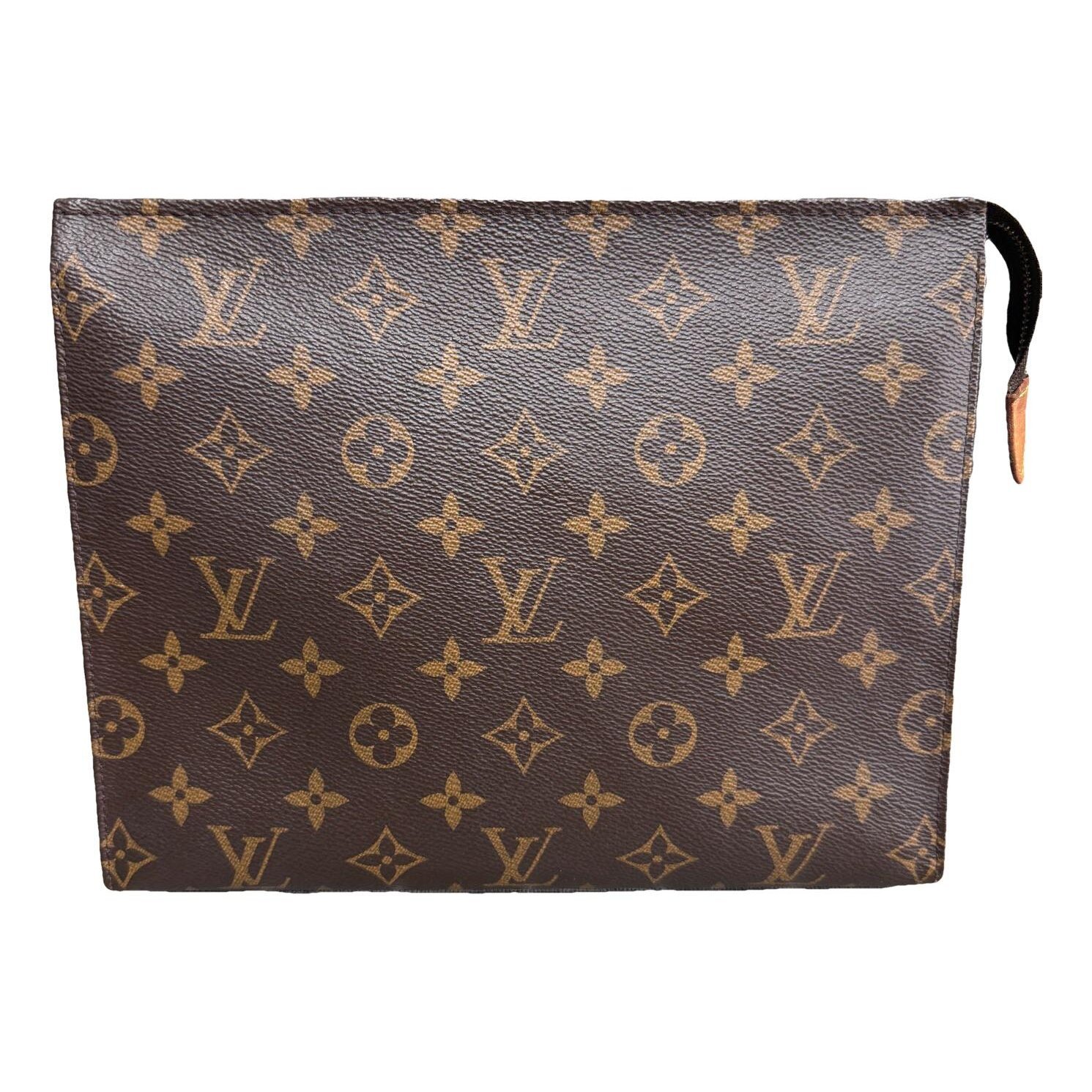Leather clutch bag