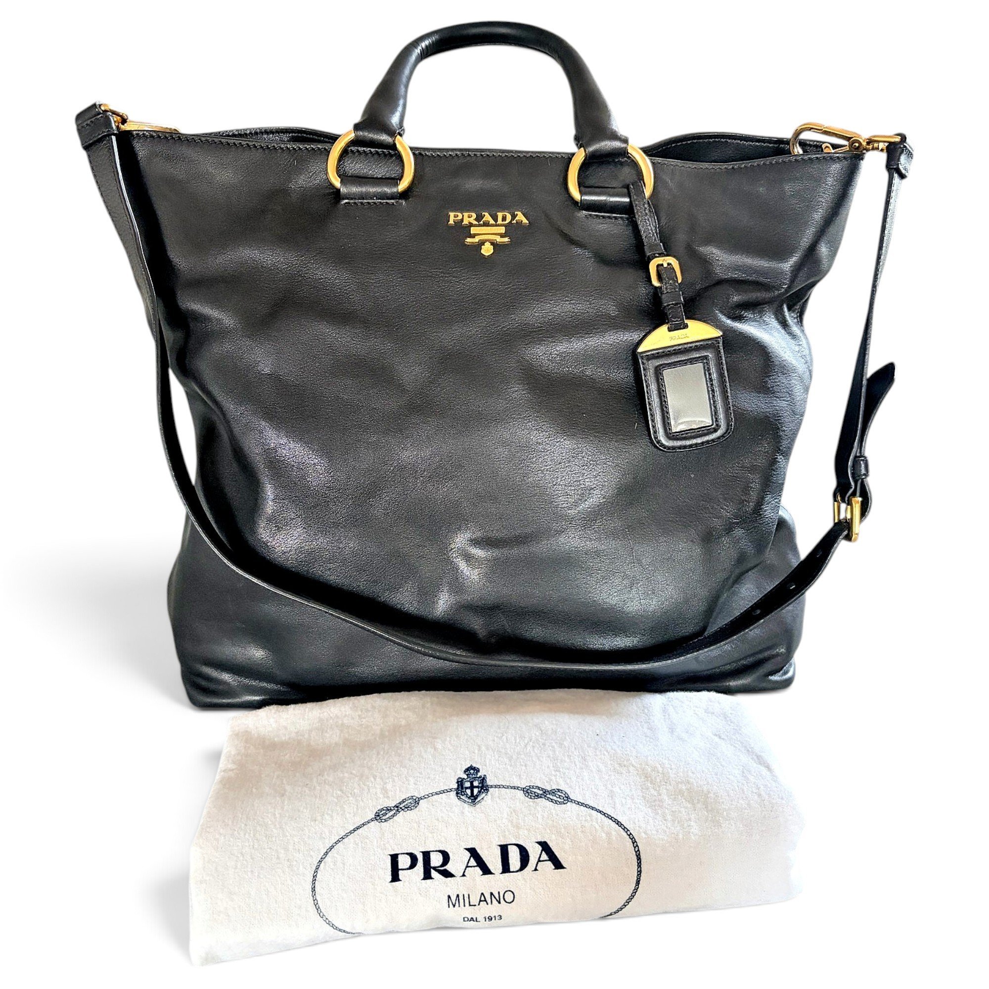 Leather tote