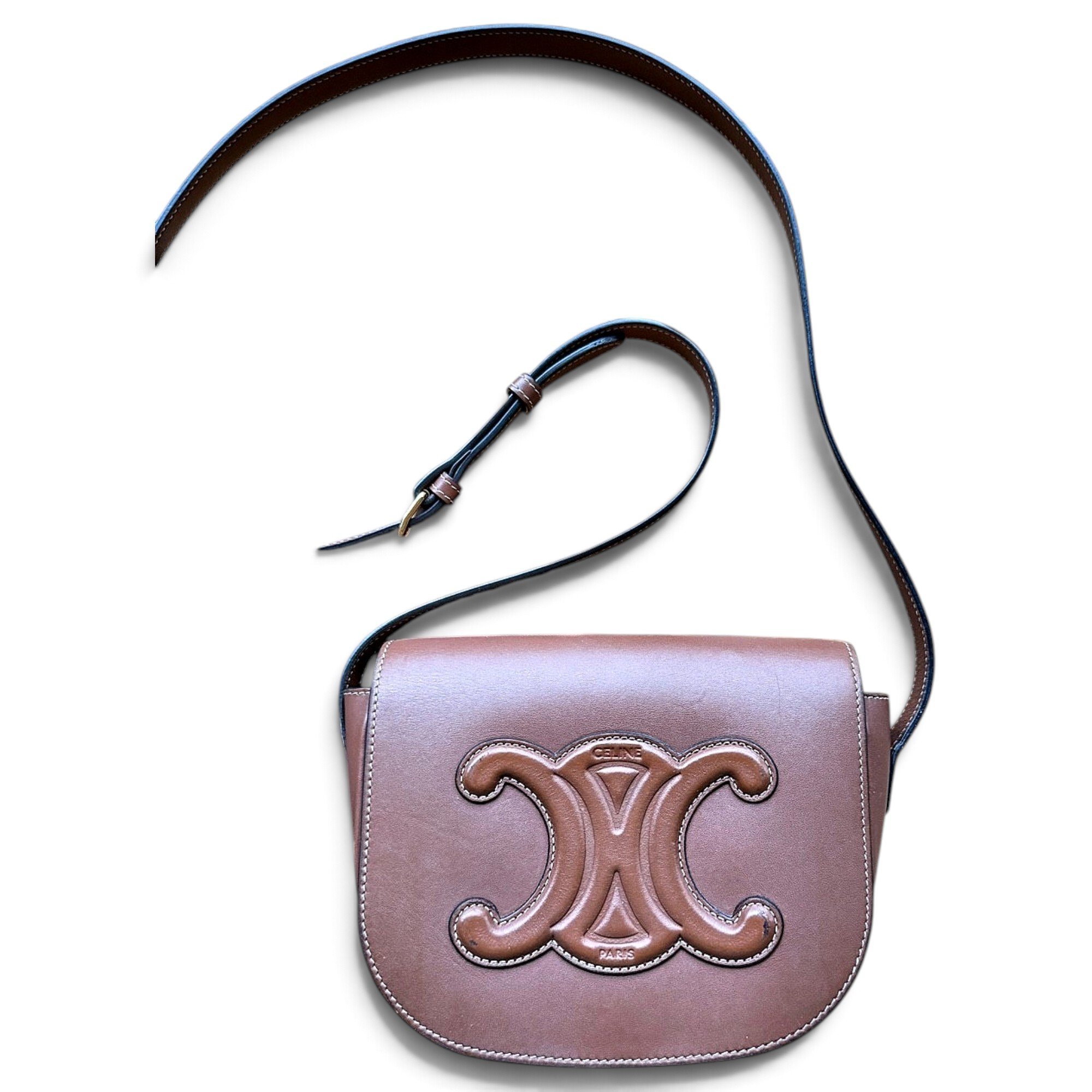Folco leather crossbody bag