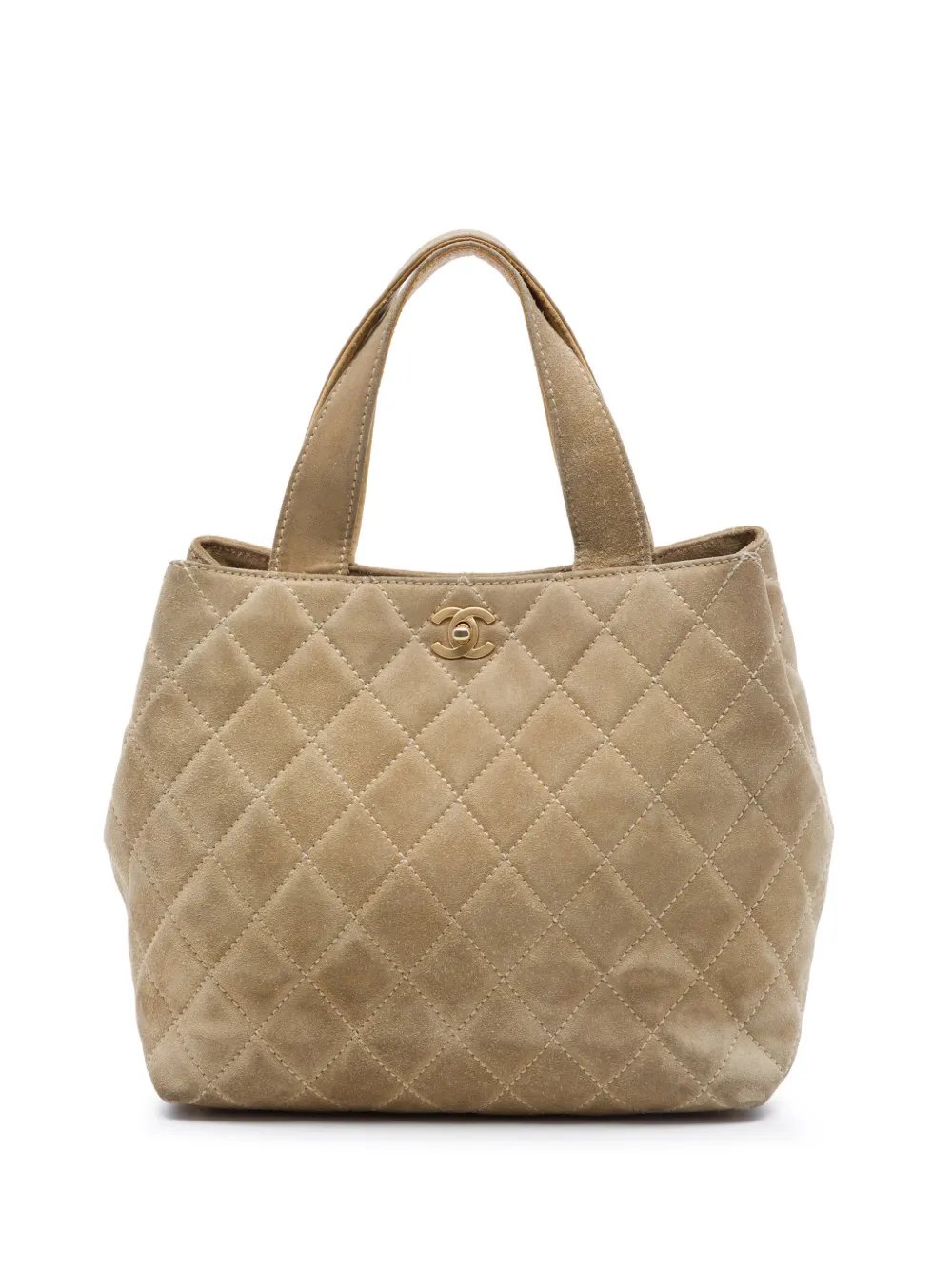 2002-2003 Mini CC Quilted Suede Shopping Tote satchel
