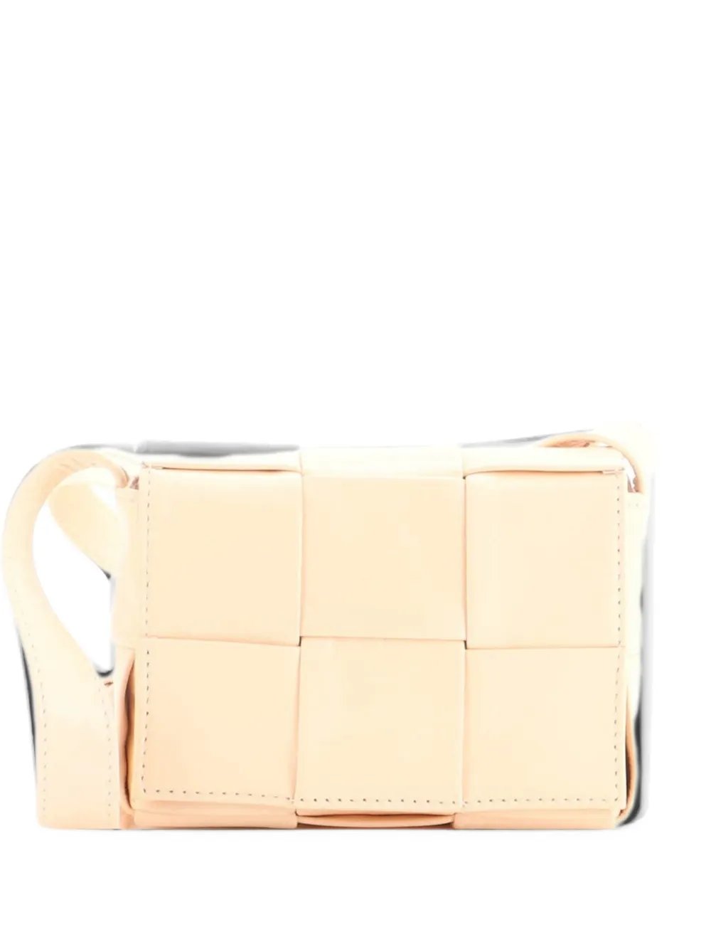 Bottega Veneta Cassette Maxi Intrecciato Leather Candy crossbody bag