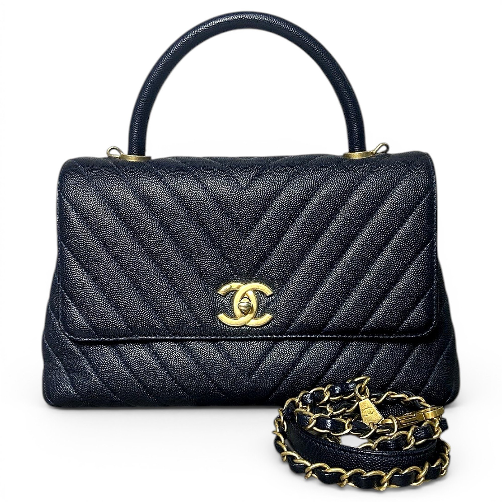 Coco Handle leather handbag