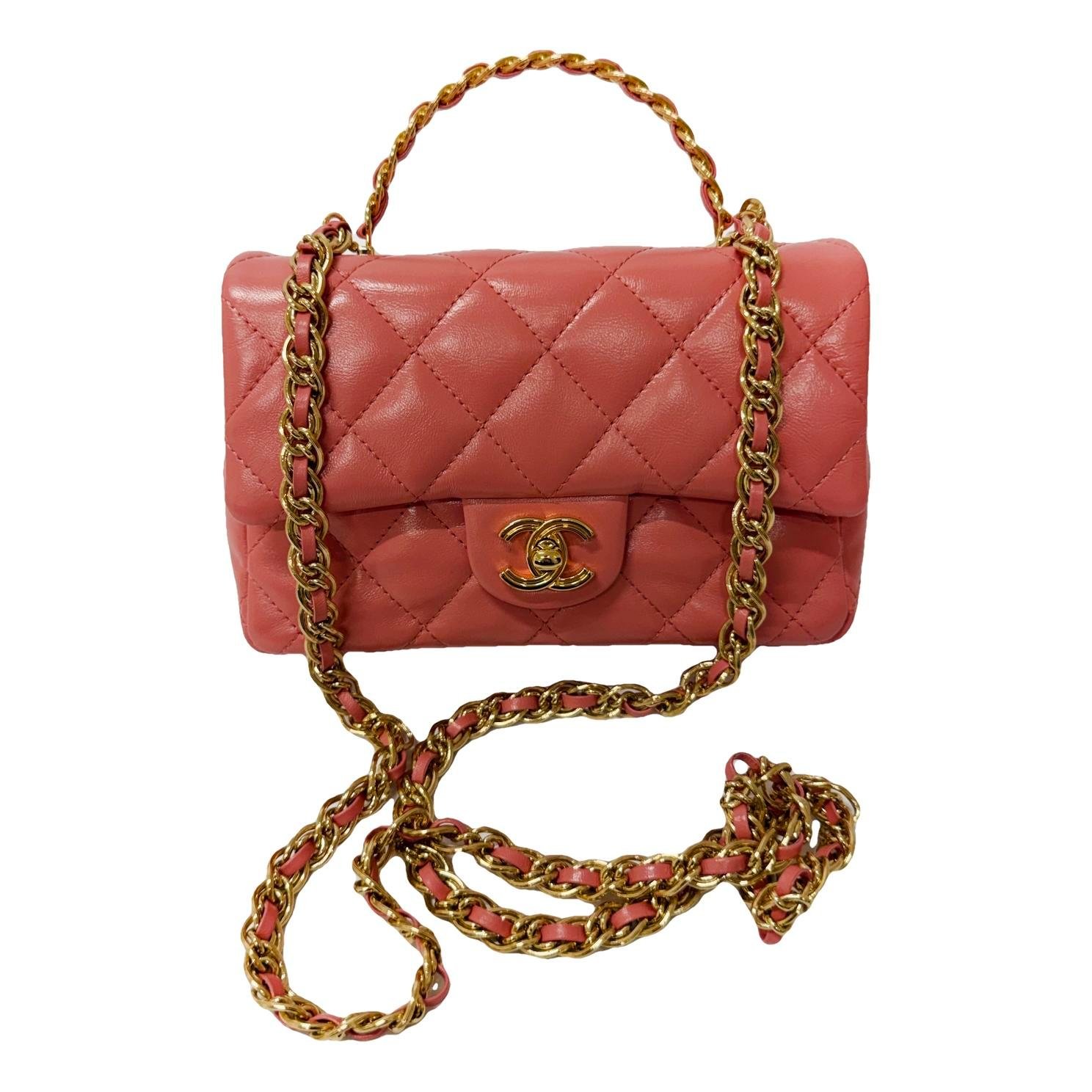 Trendy CC Flap leather handbag