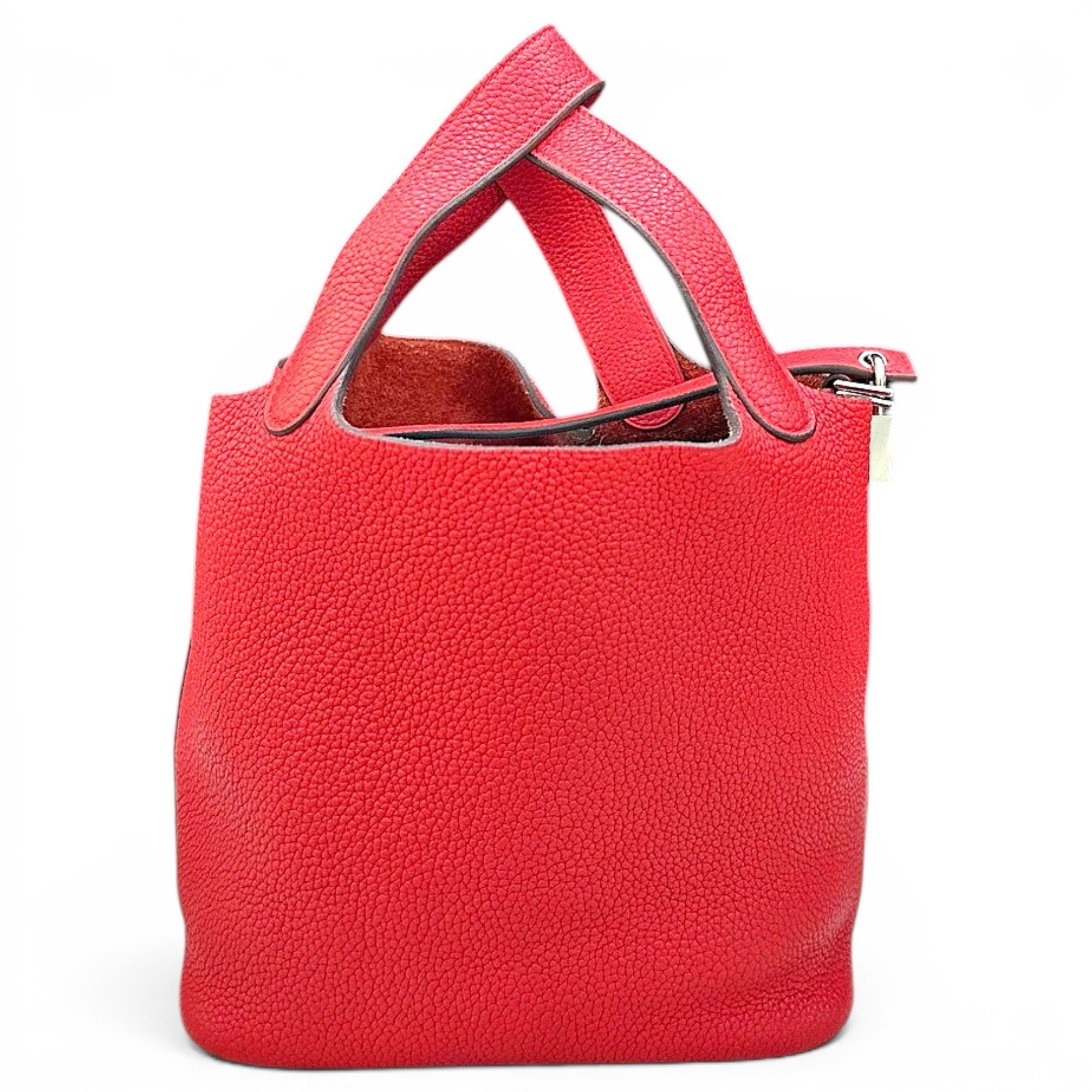 Picotin leather tote