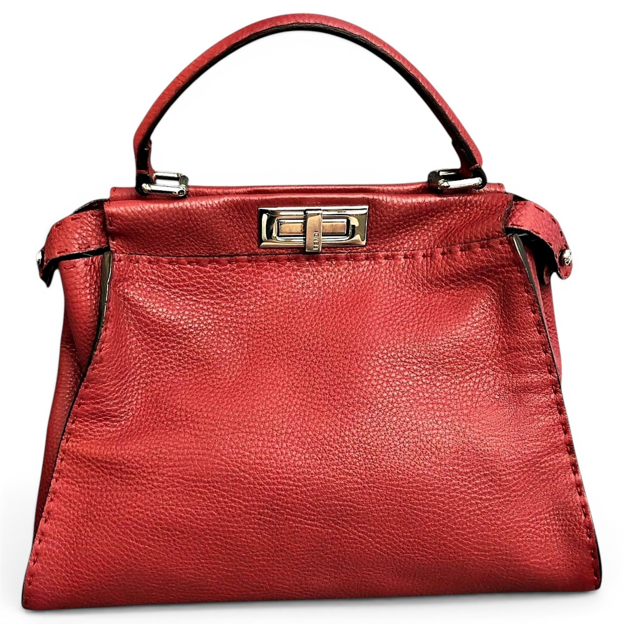 Peekaboo leather handbag