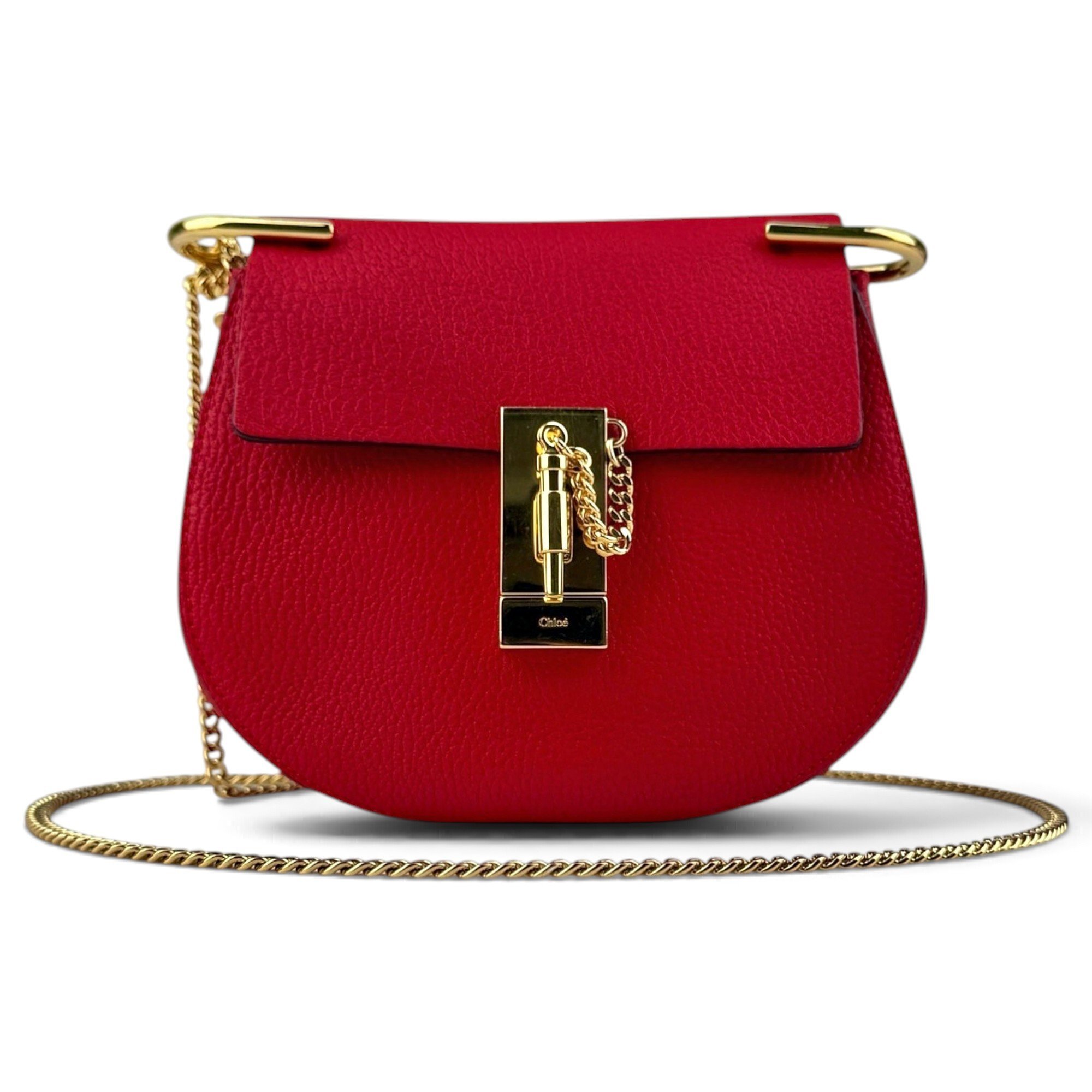Drew leather handbag