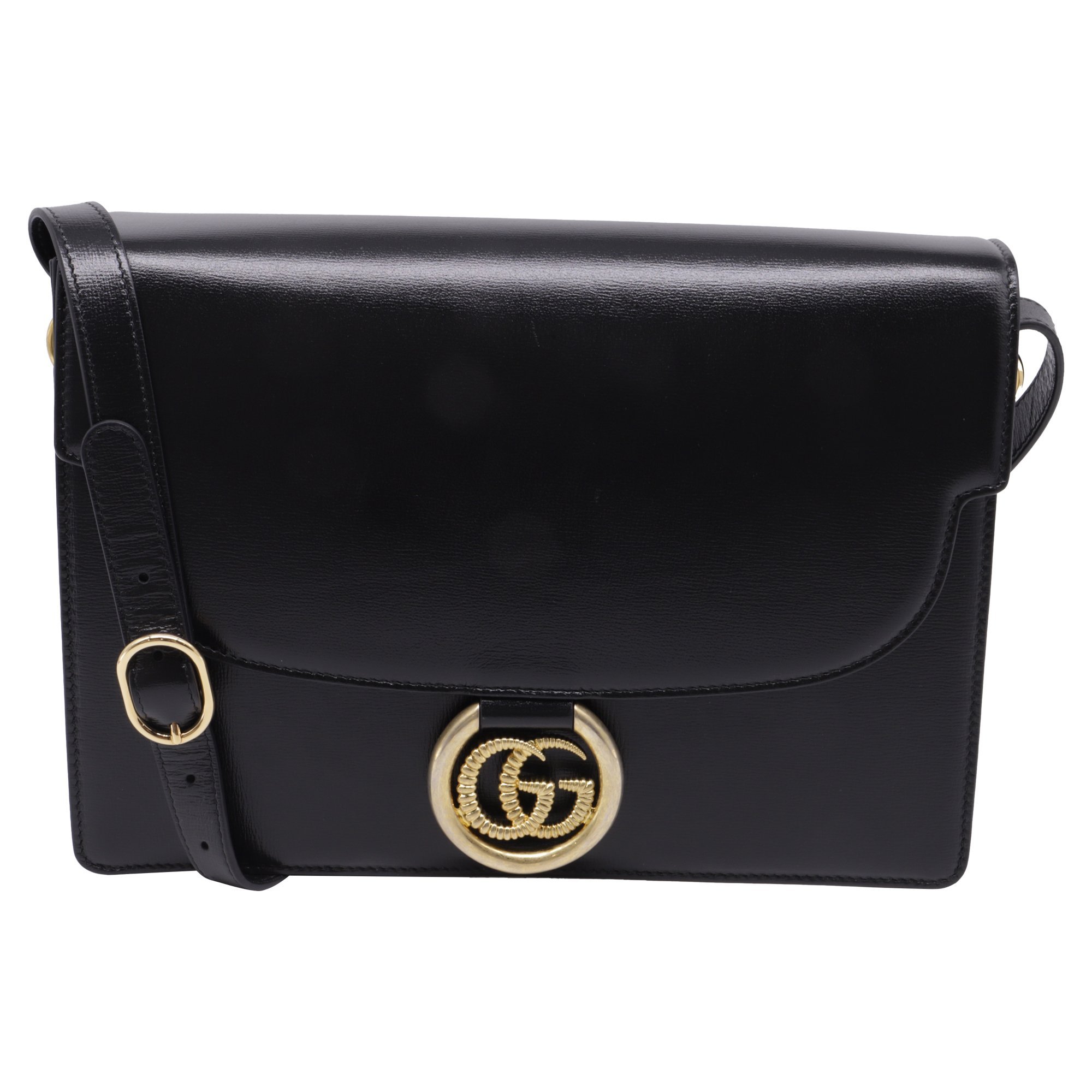 GG Ring leather handbag