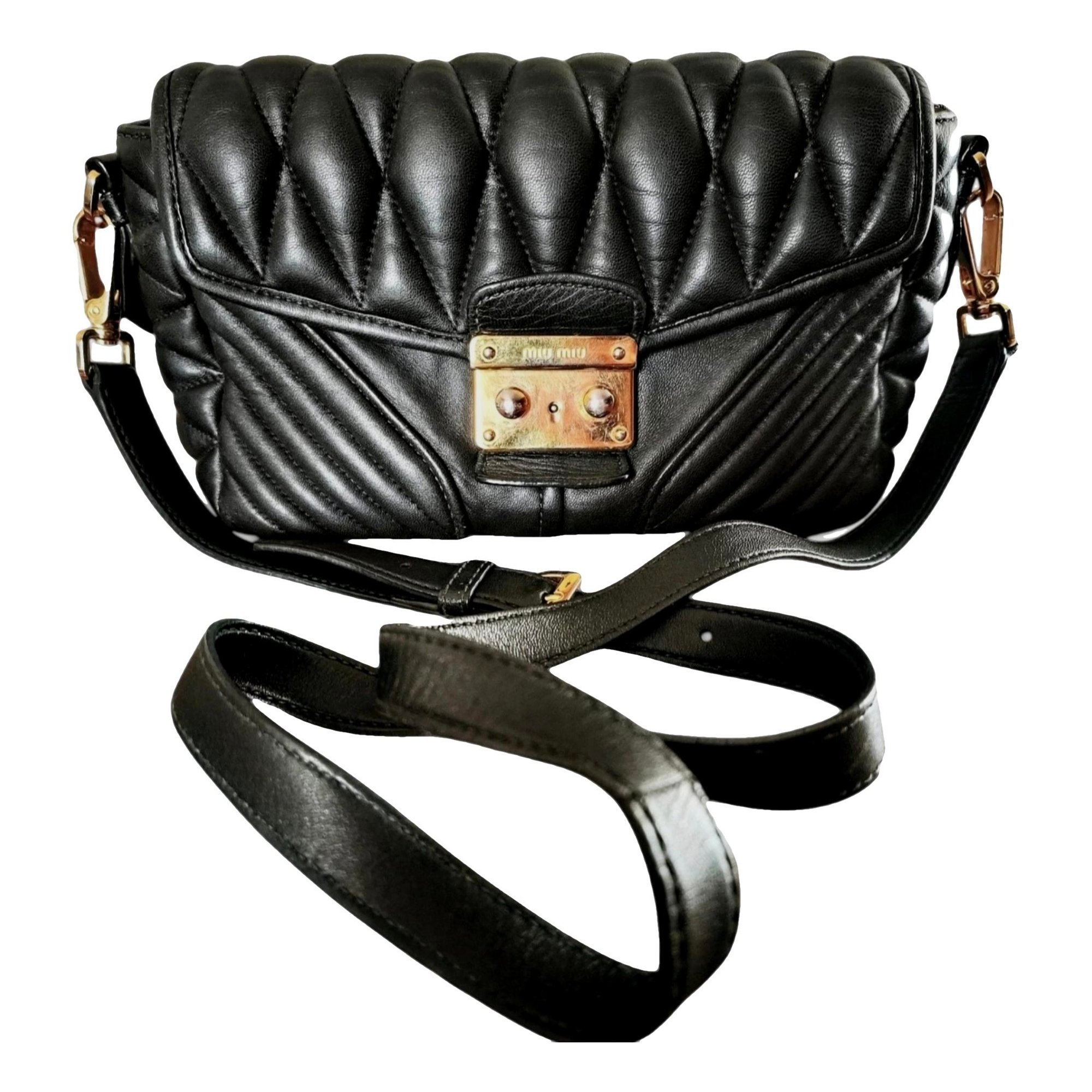 Miu Confidential leather crossbody bag