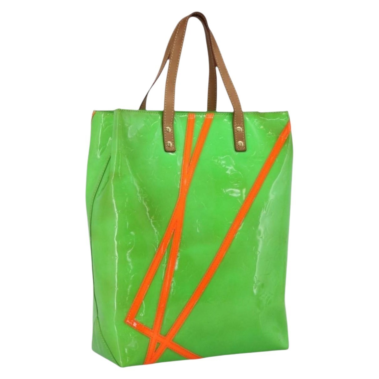 Reade patent leather tote