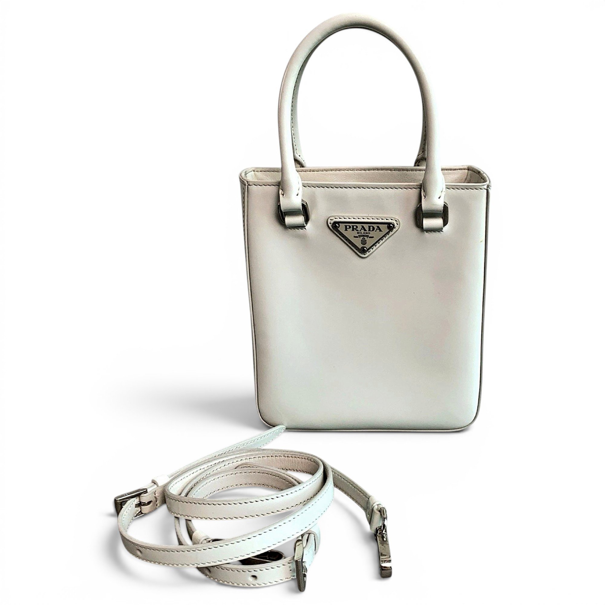Panier leather handbag