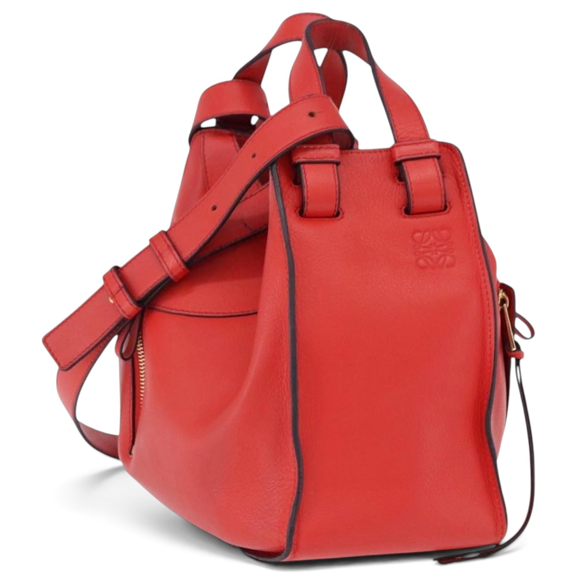 Hammock leather handbag