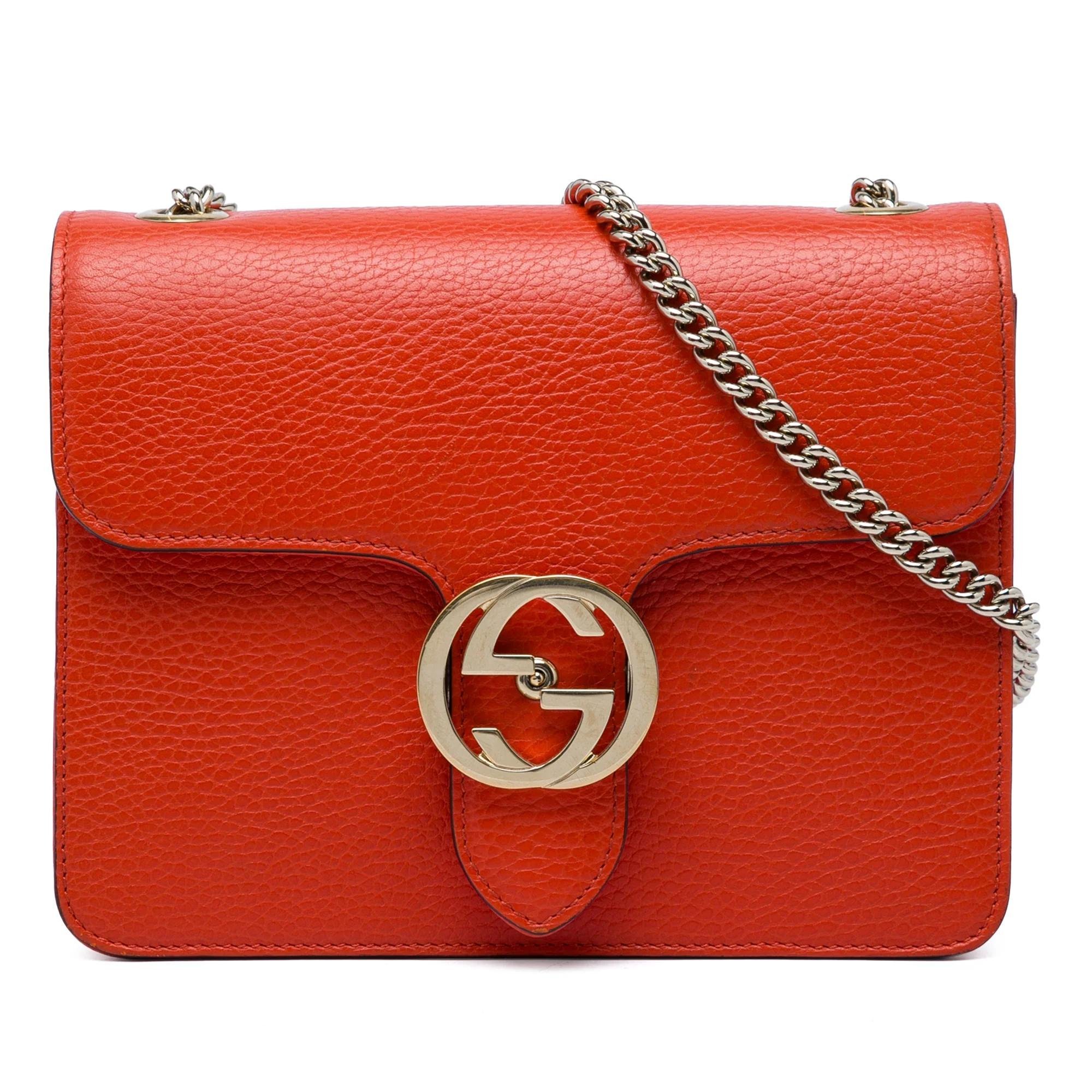 Interlocking pony-style calfskin handbag