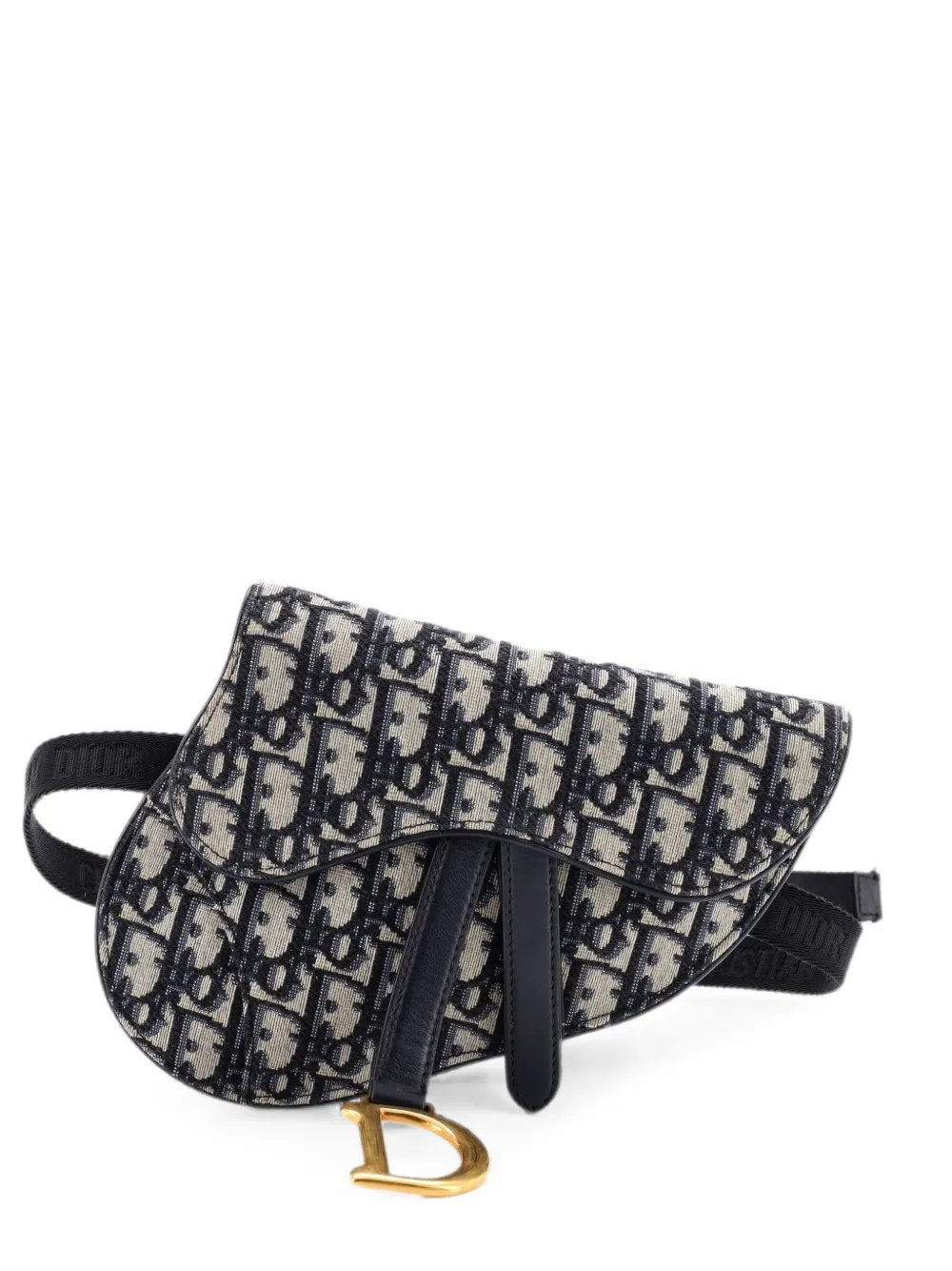 Saddle Oblique Canvas belt bag
