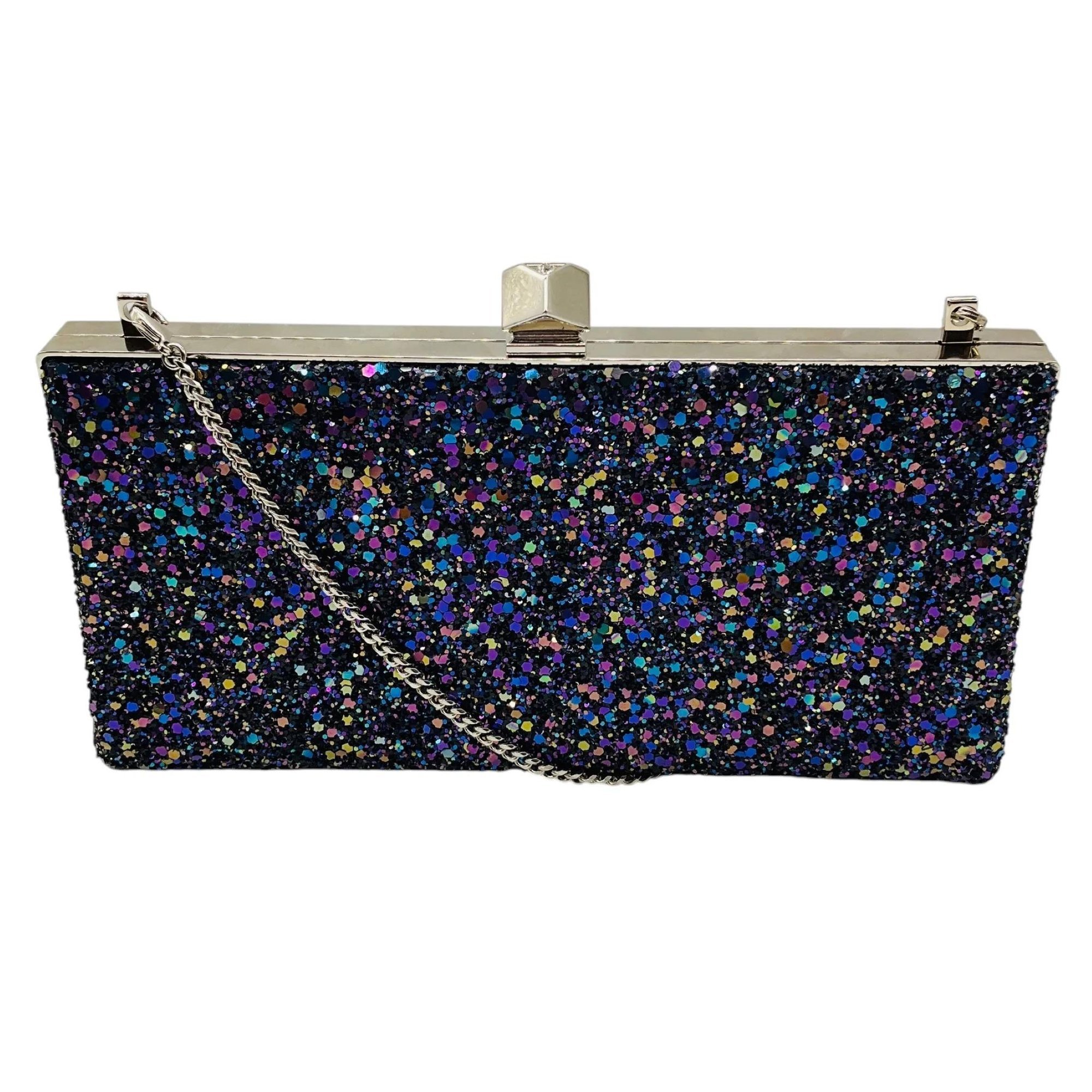 Glitter clutch bag