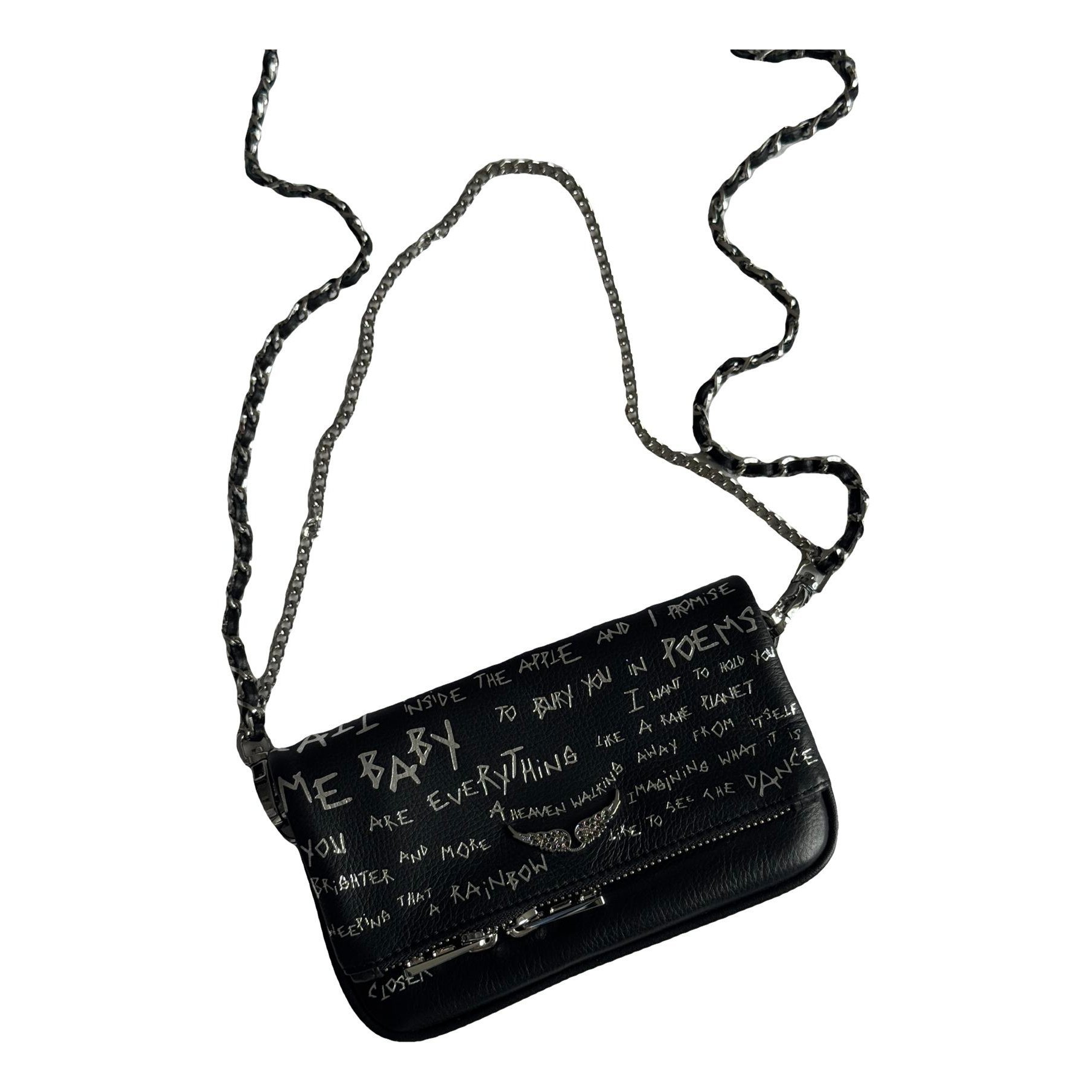 Rock leather crossbody bag