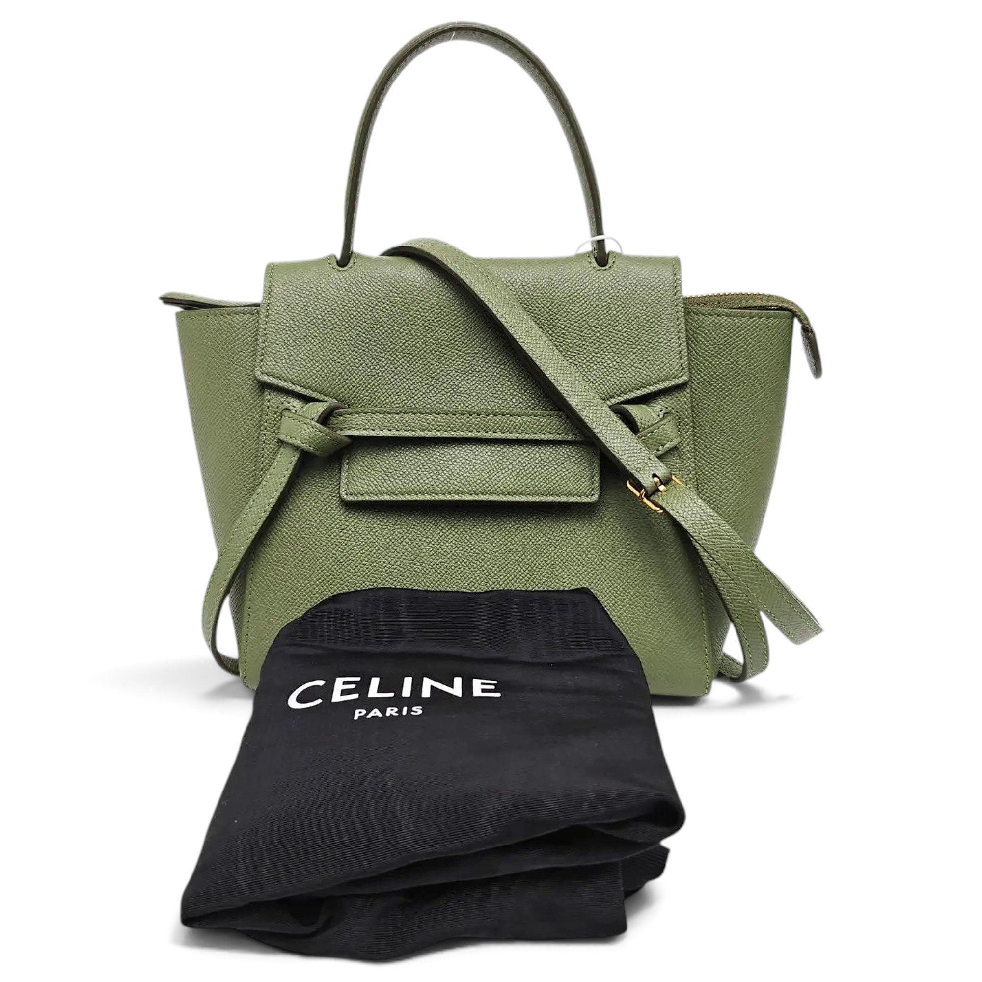 Belt leather crossbody bag