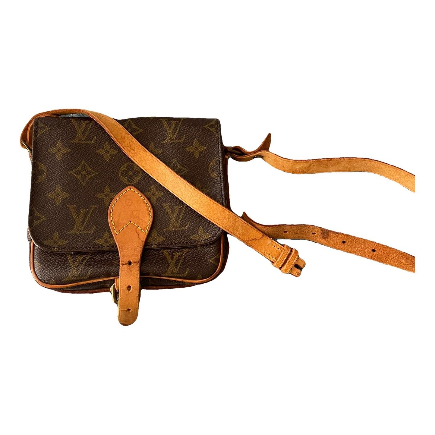 Cartouchière leather crossbody bag