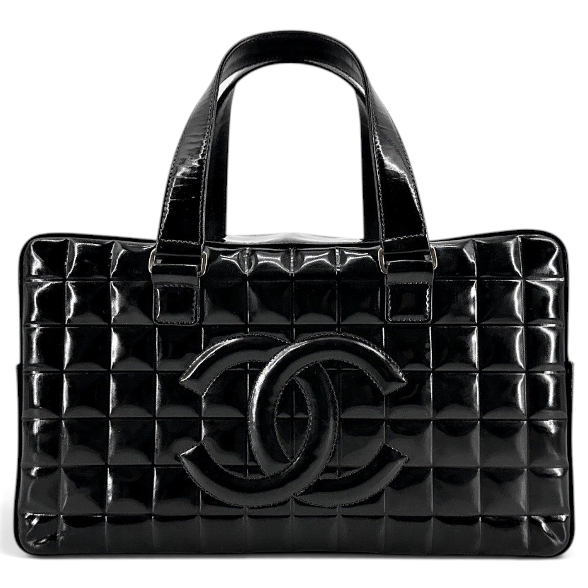 Patent leather tote