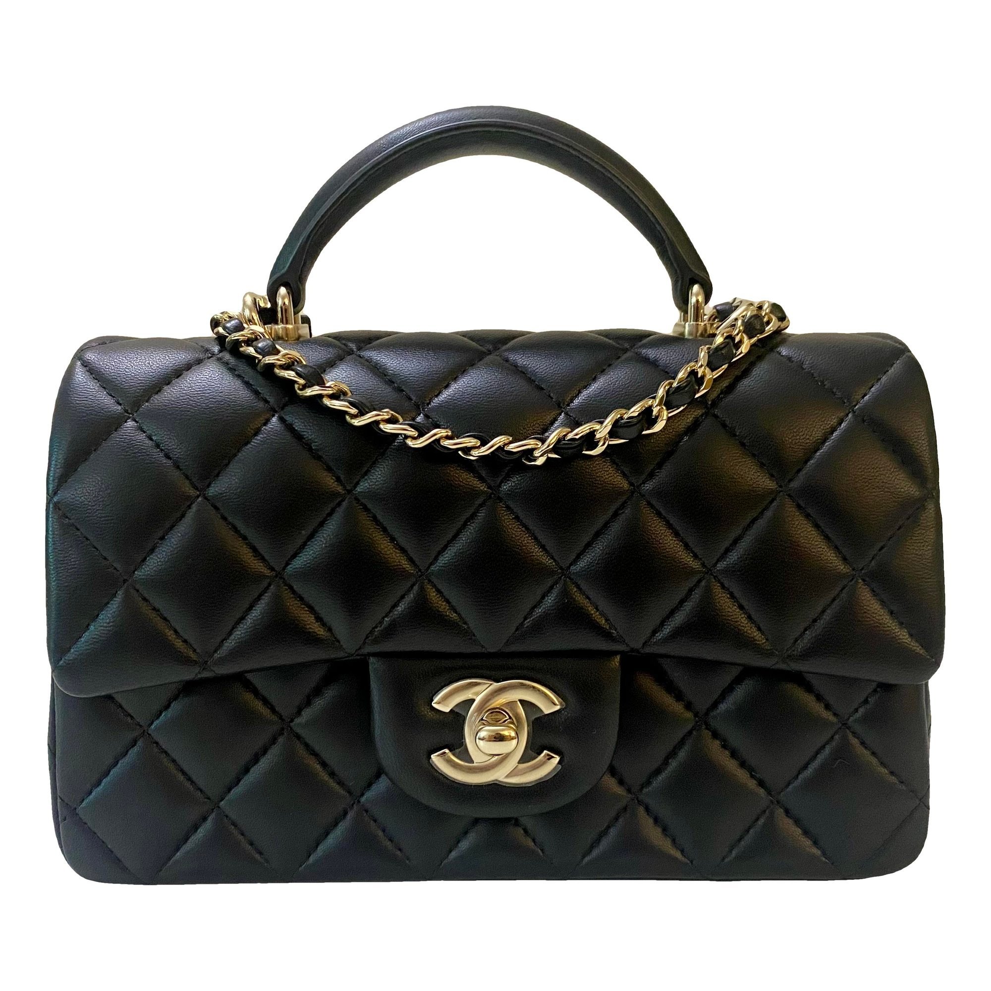 Chanel Timeless Classique Top Handle leather handbag